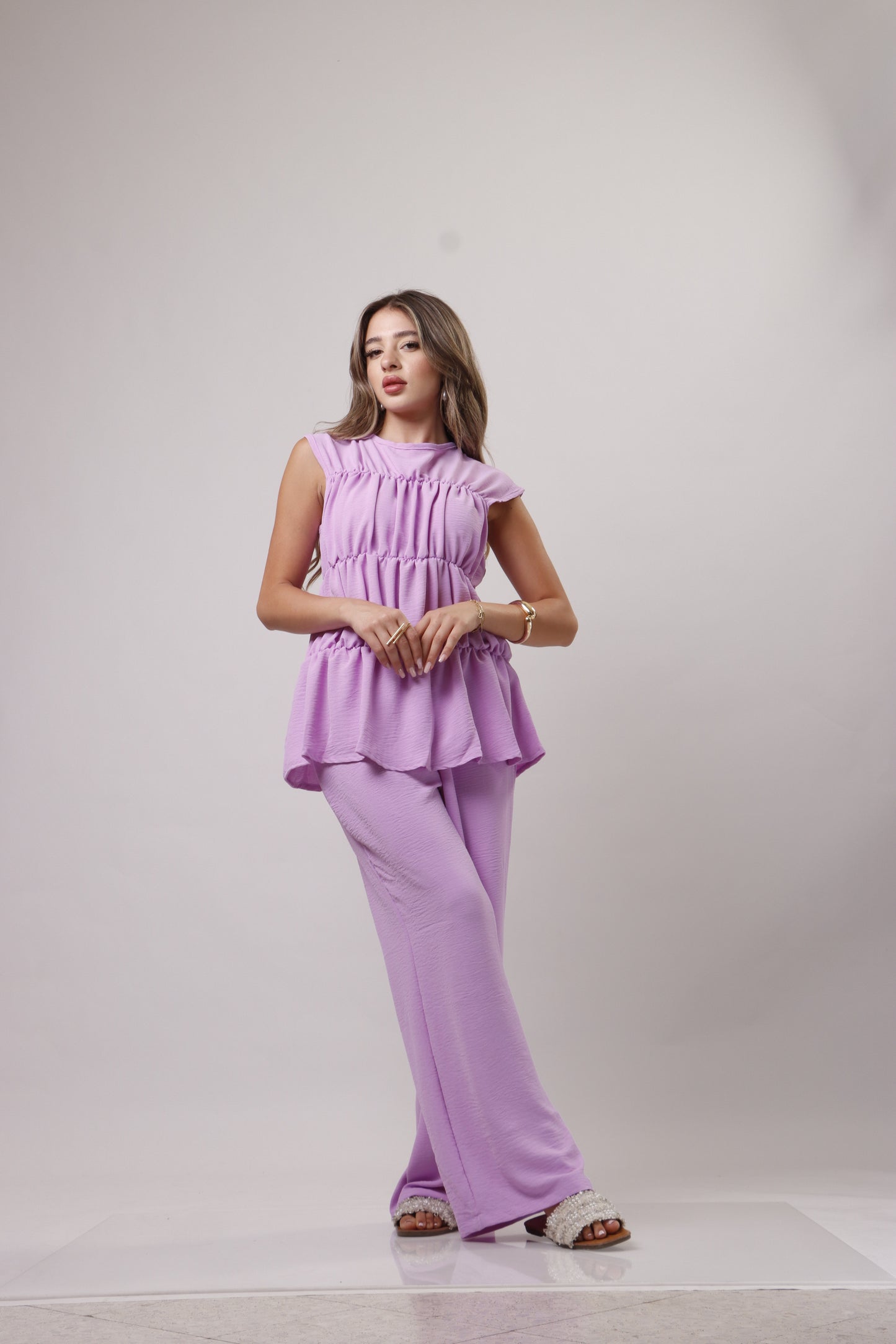 Layered blouse set