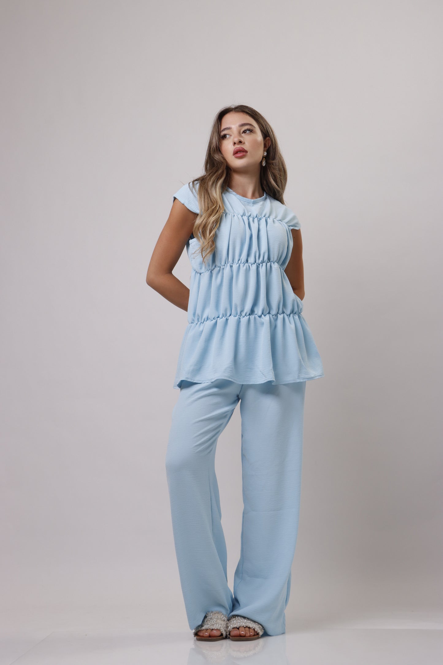 Layered blouse set
