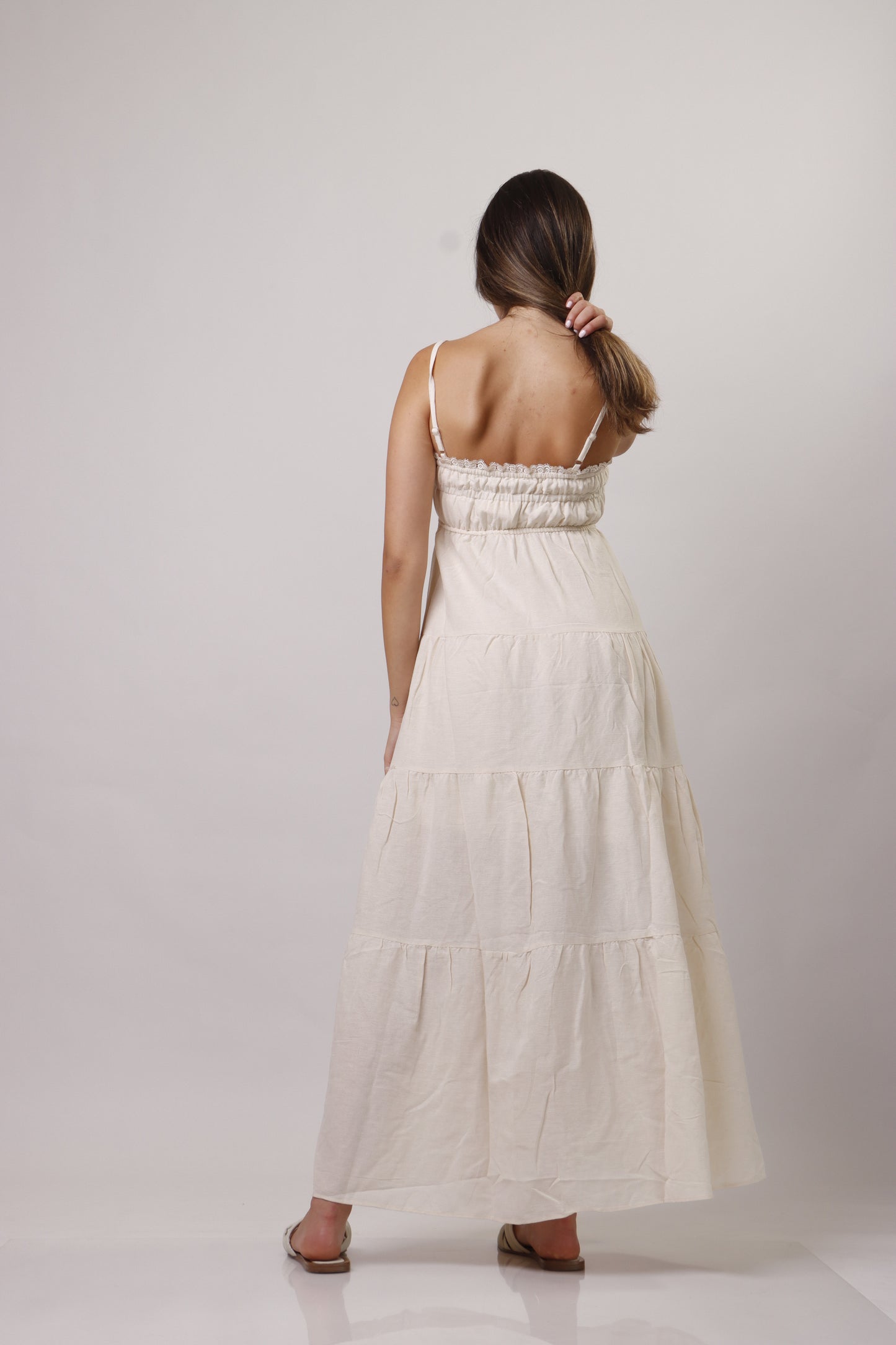 Flowy linen dress