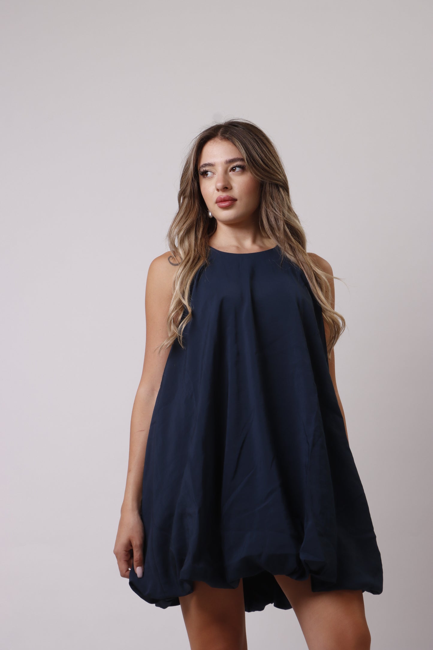 Buff mini dress