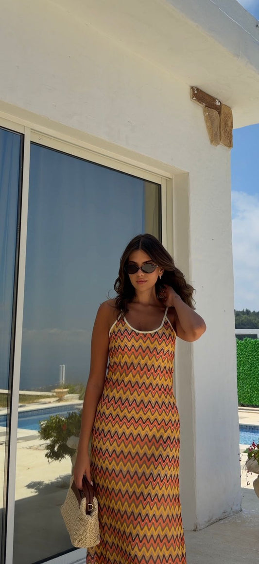 Crochet maxi dress