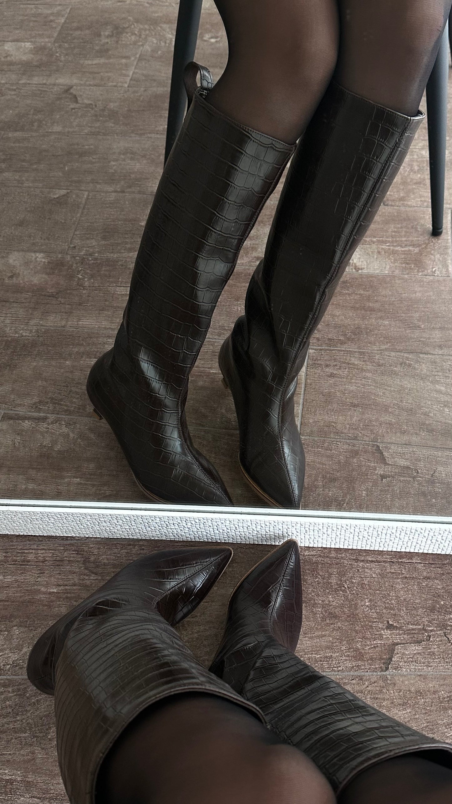 Crocodile Leather Boots