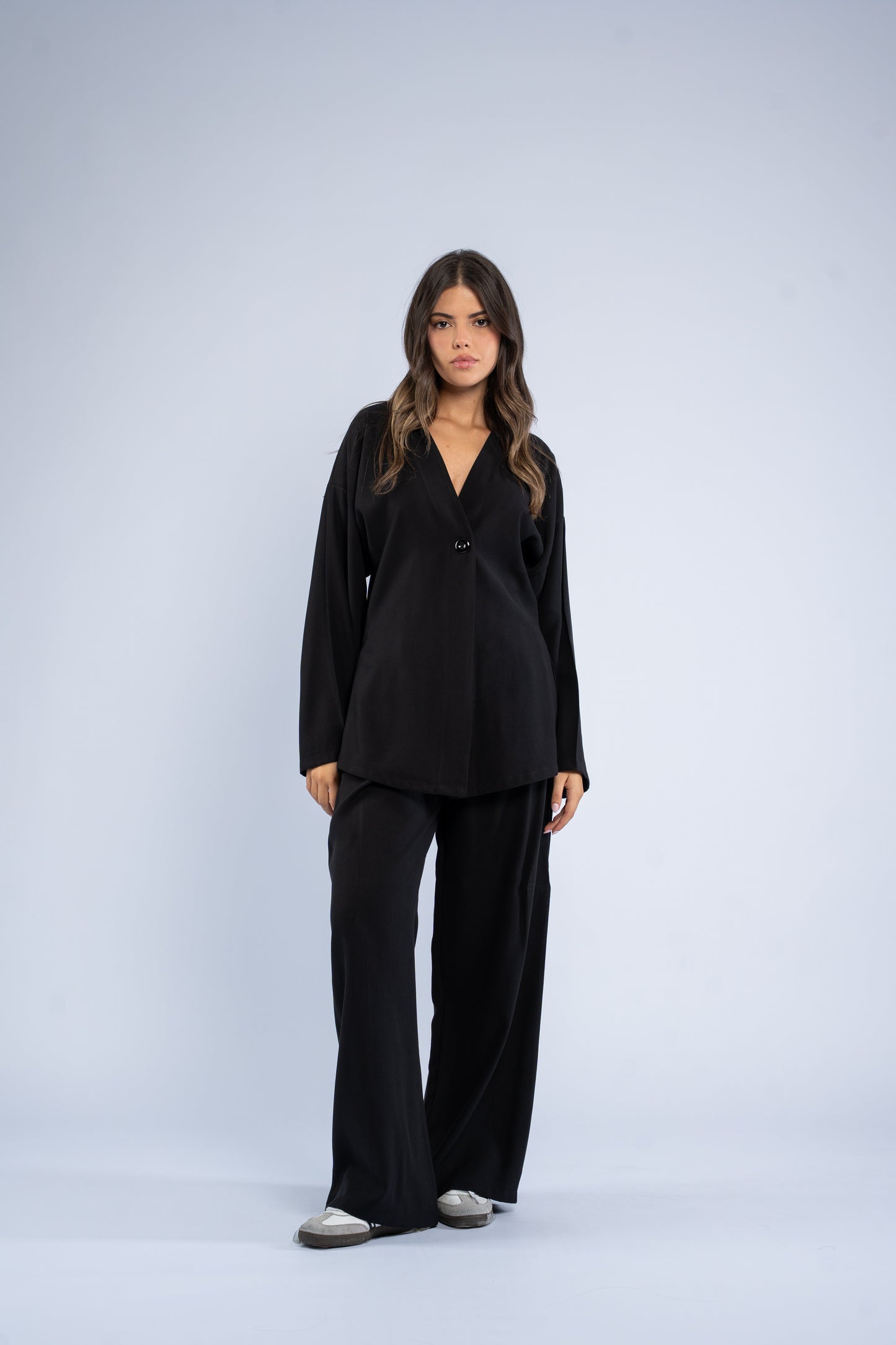 One button cardigan set