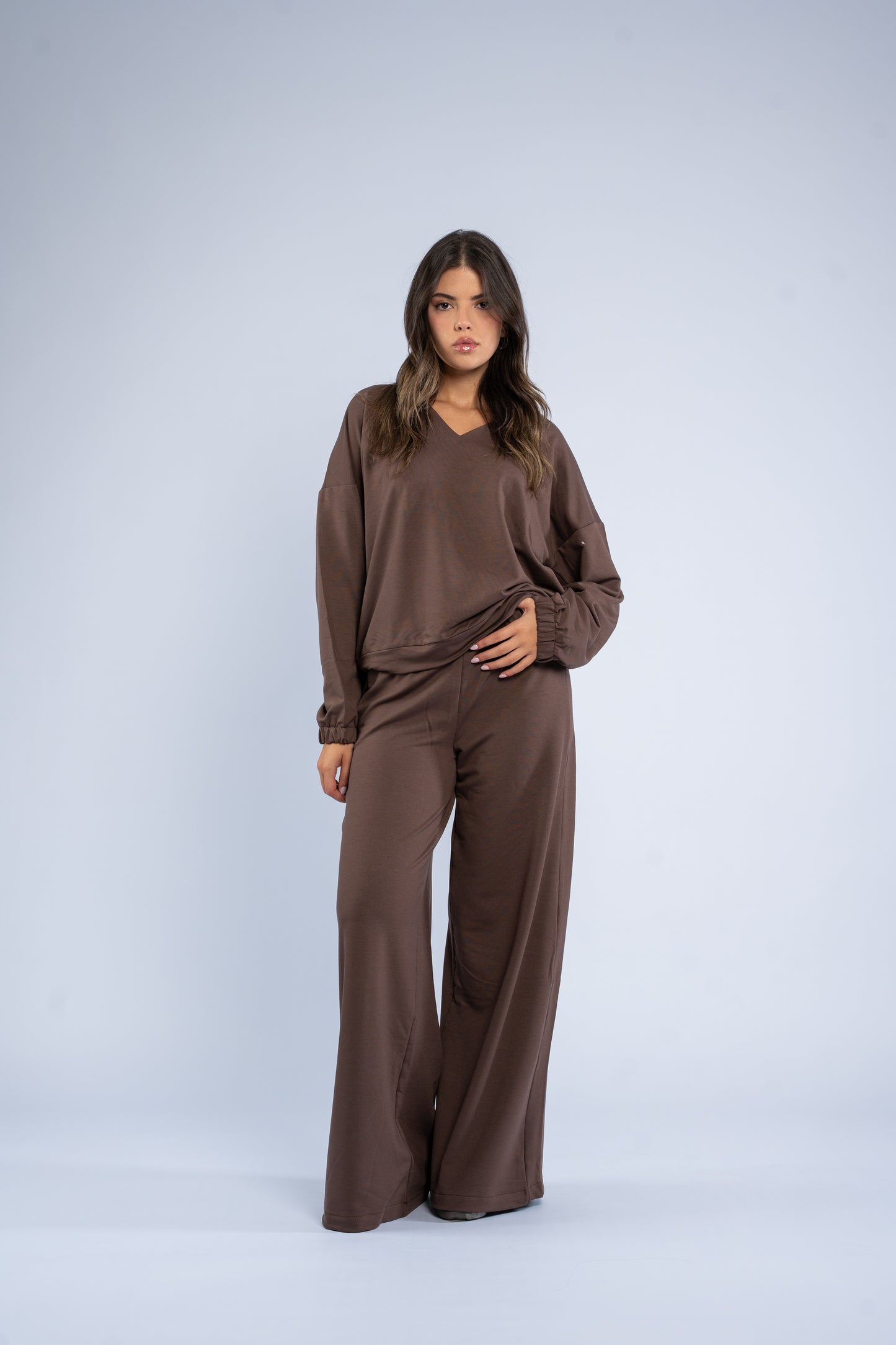 V-neck cotton set