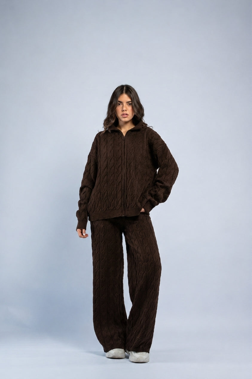 Braided zipper wool set
