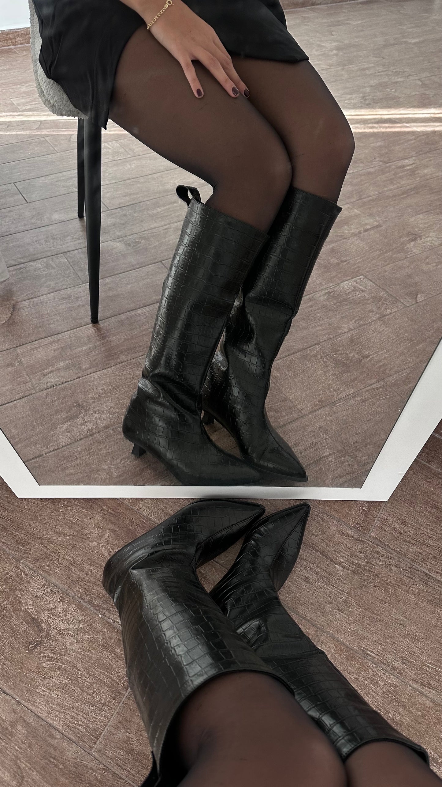 Crocodile Leather Boots