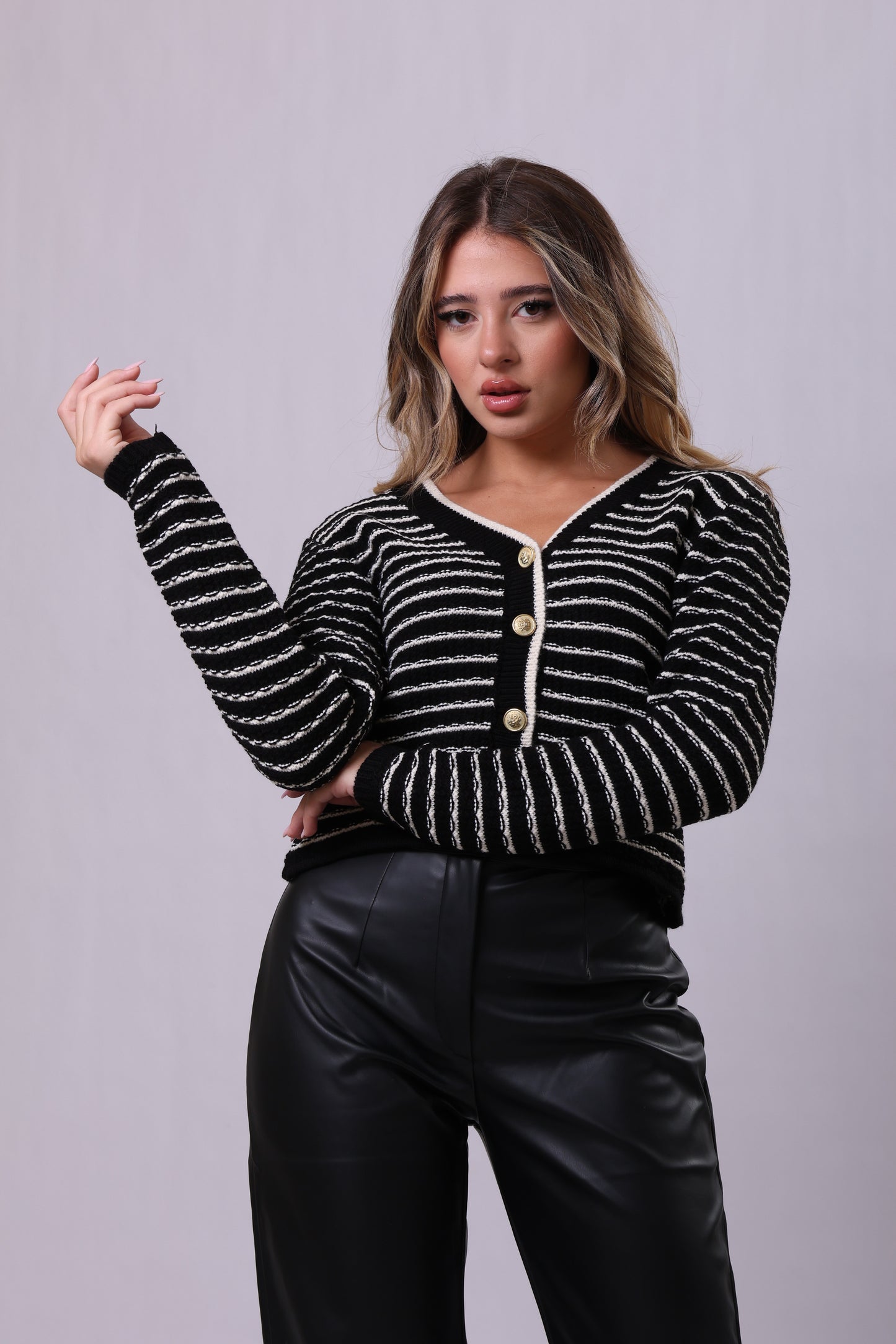Striped Cardigan