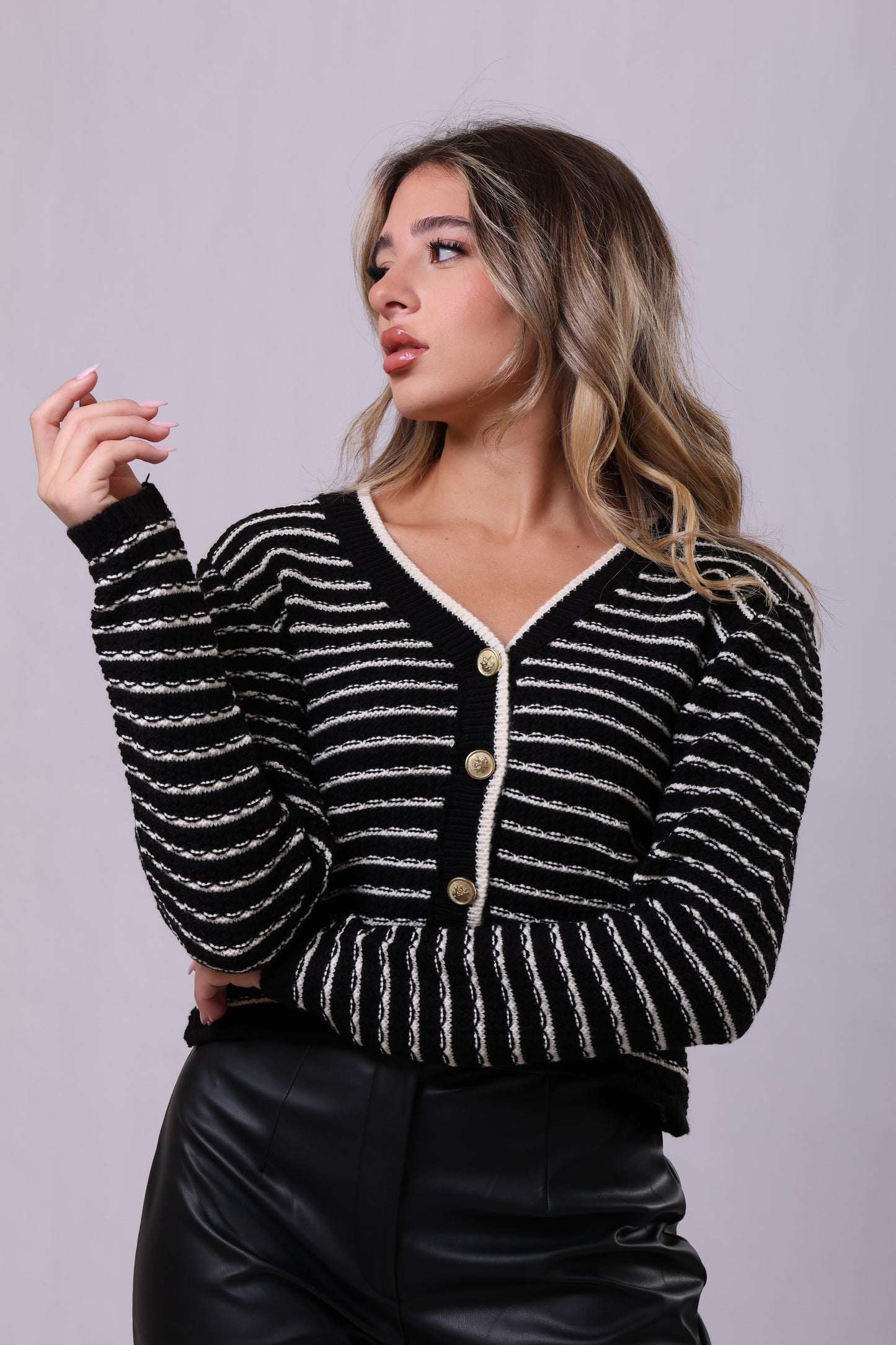 Striped Cardigan