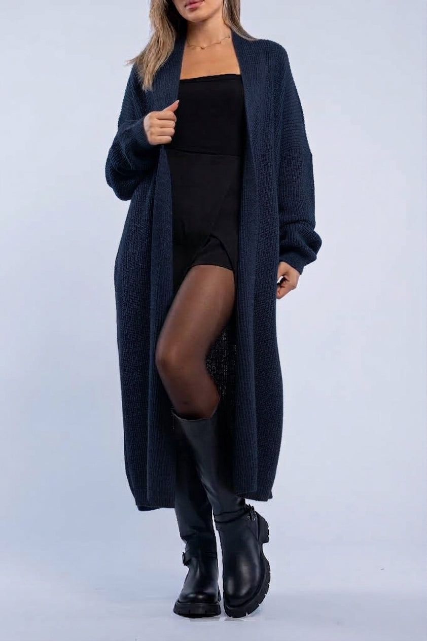Maxi wool cardigan