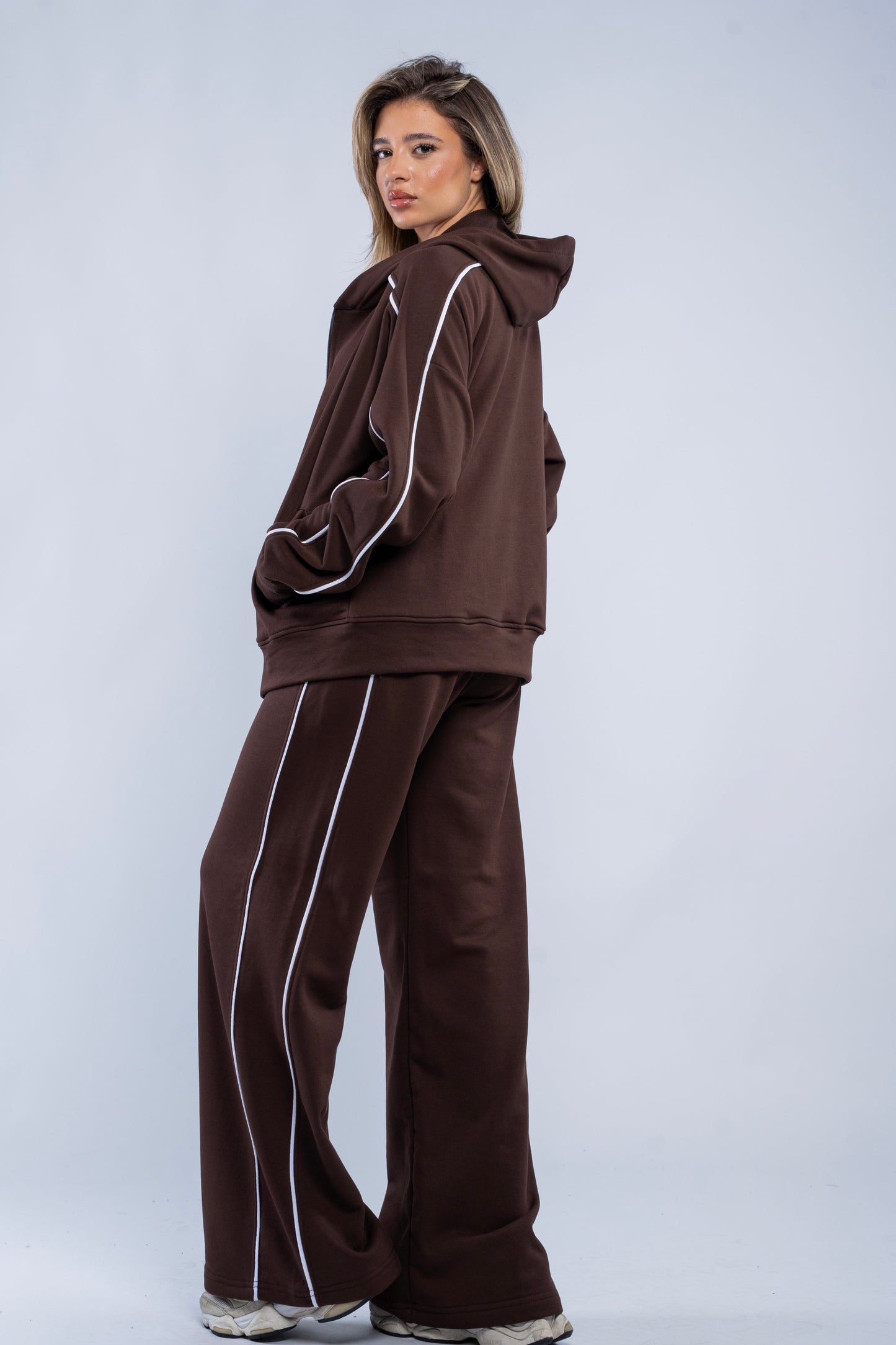 Stripe-detail tracksuit