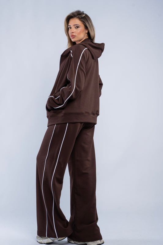 Stripe-detail tracksuit