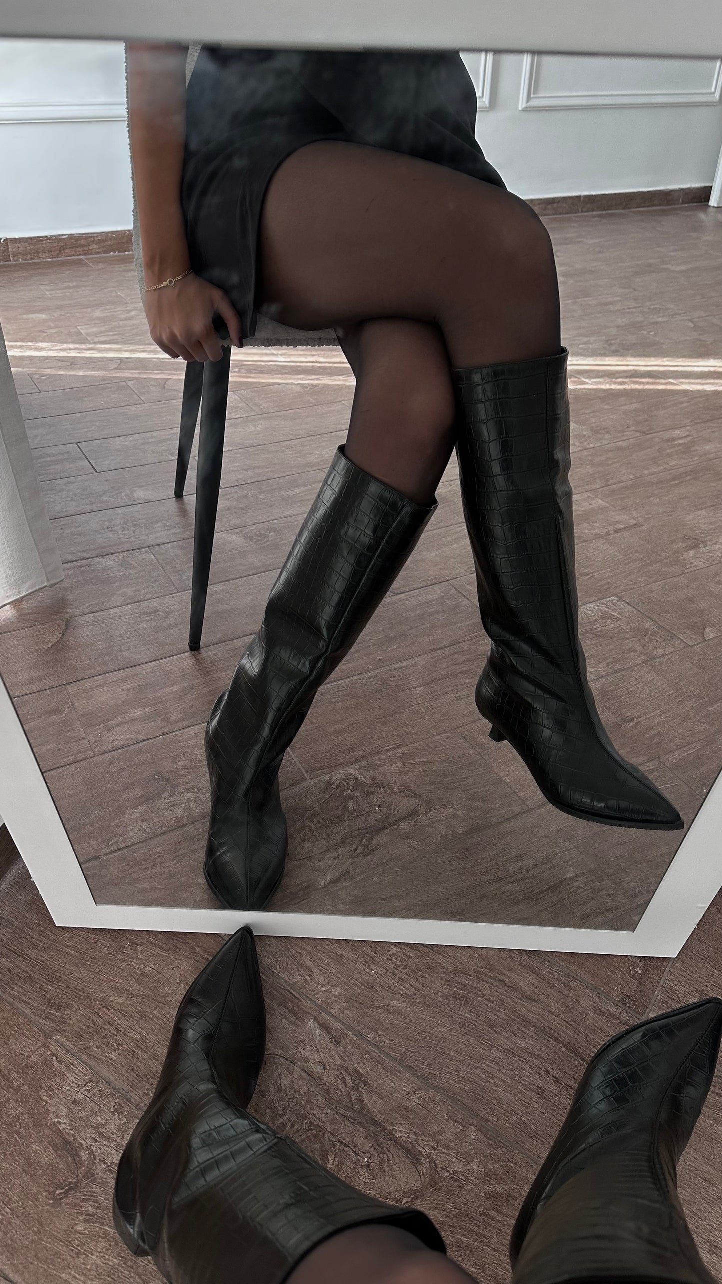 Crocodile Leather Boots