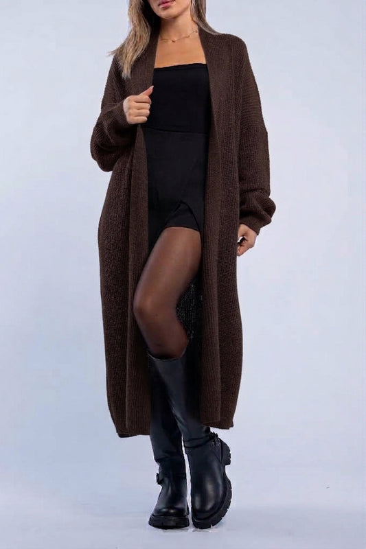 Maxi wool cardigan