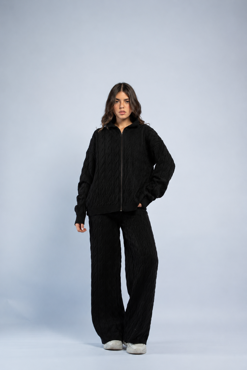 Braided zipper wool set
