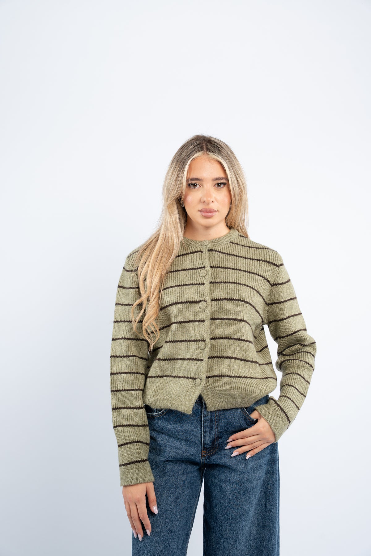 Cloud striped cardigan