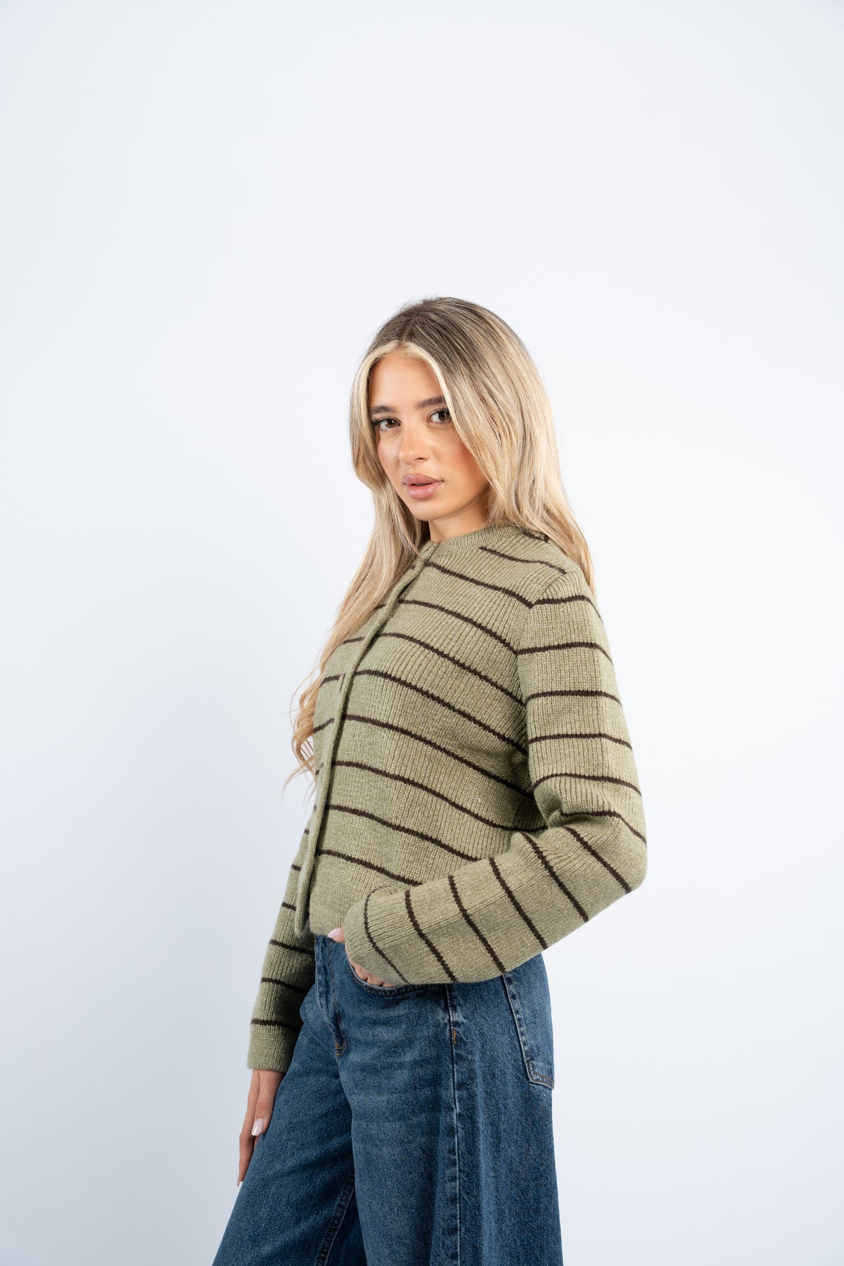 Cloud striped cardigan