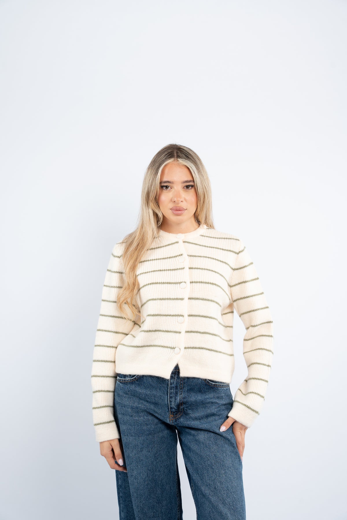 Cloud striped cardigan