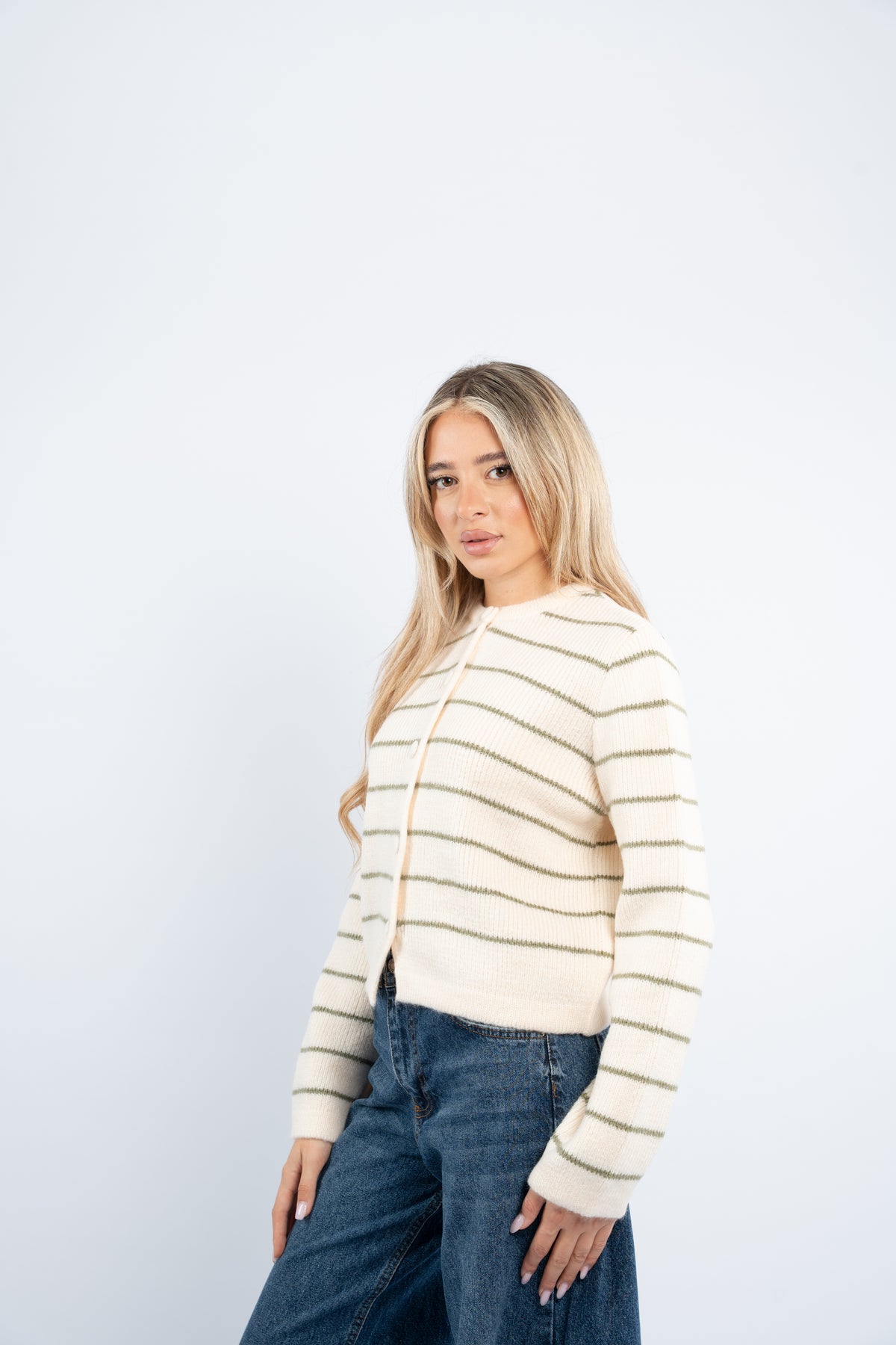 Cloud striped cardigan