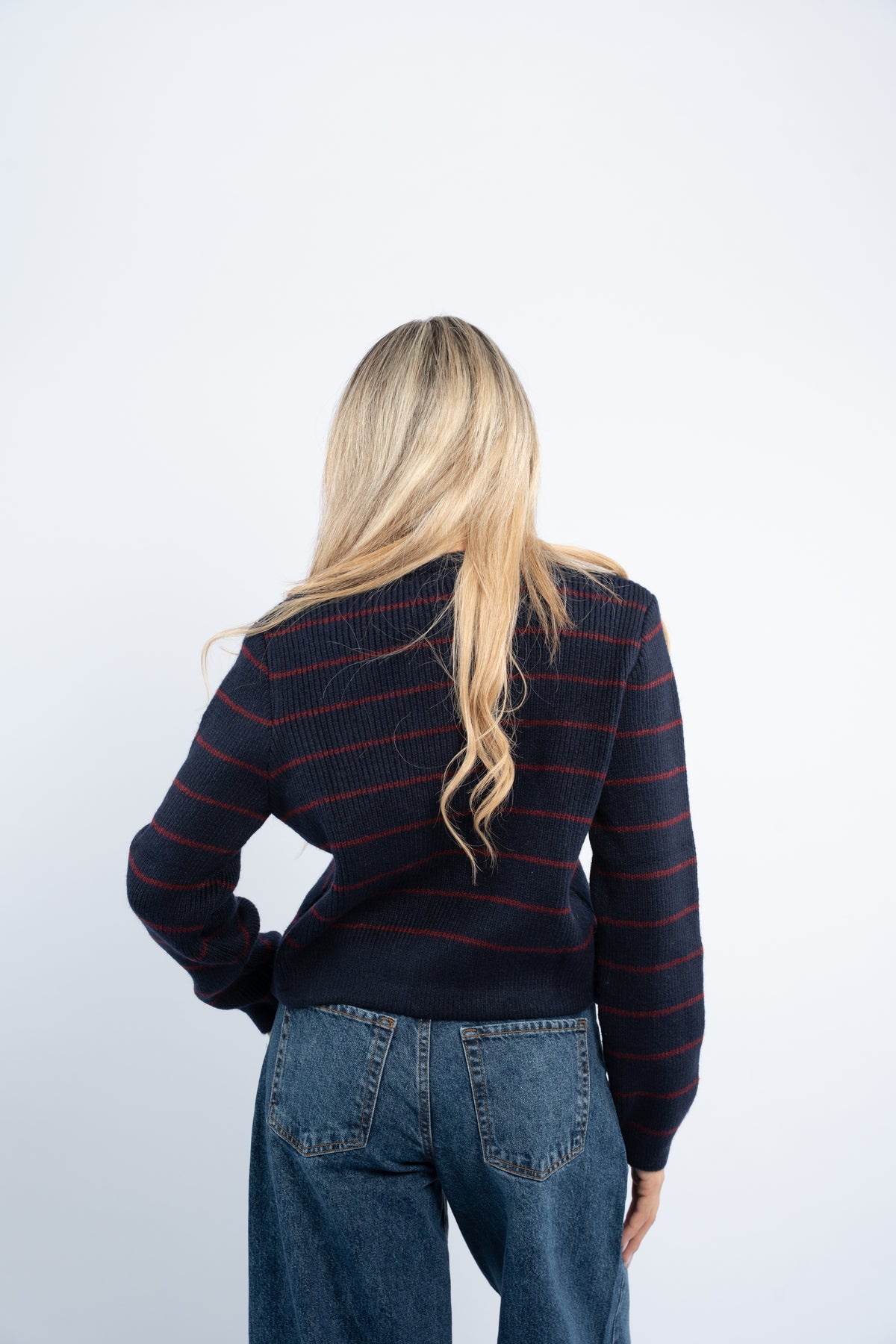 Cloud striped cardigan