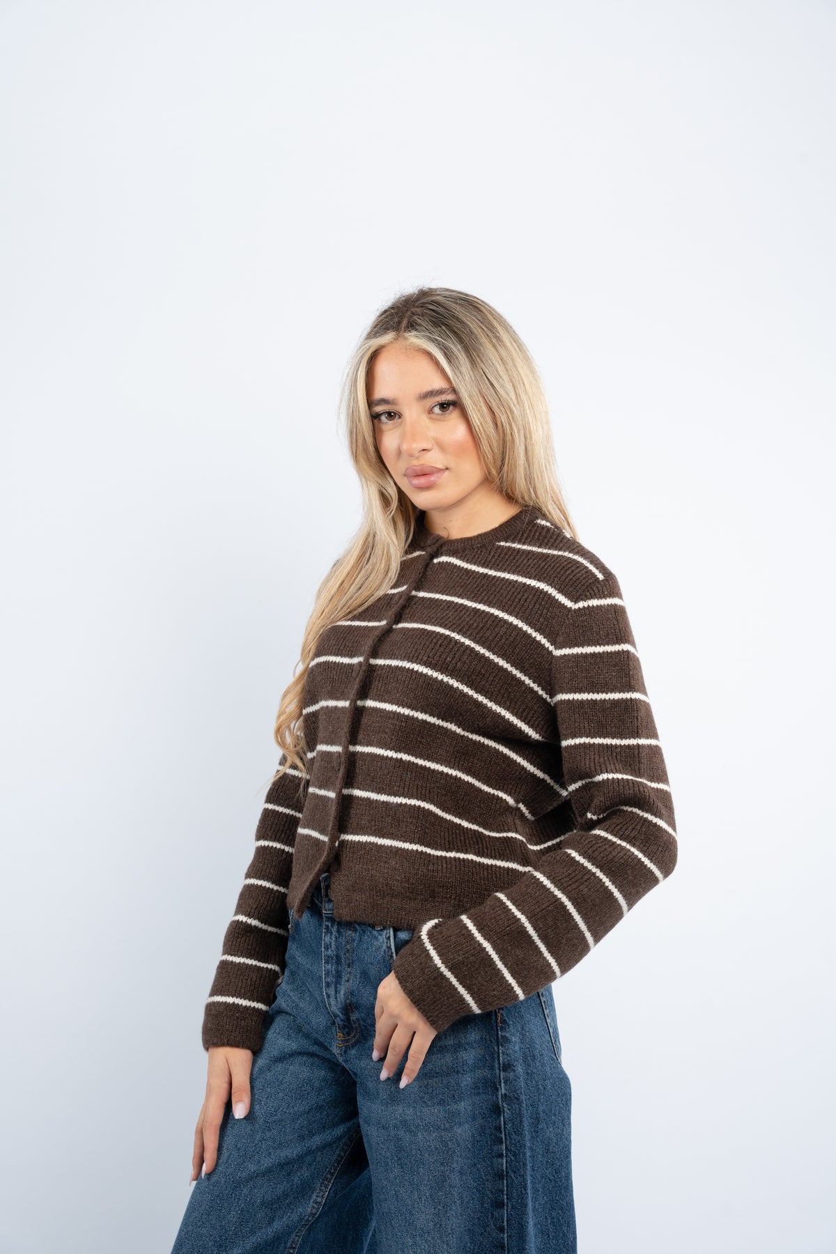 Cloud striped cardigan