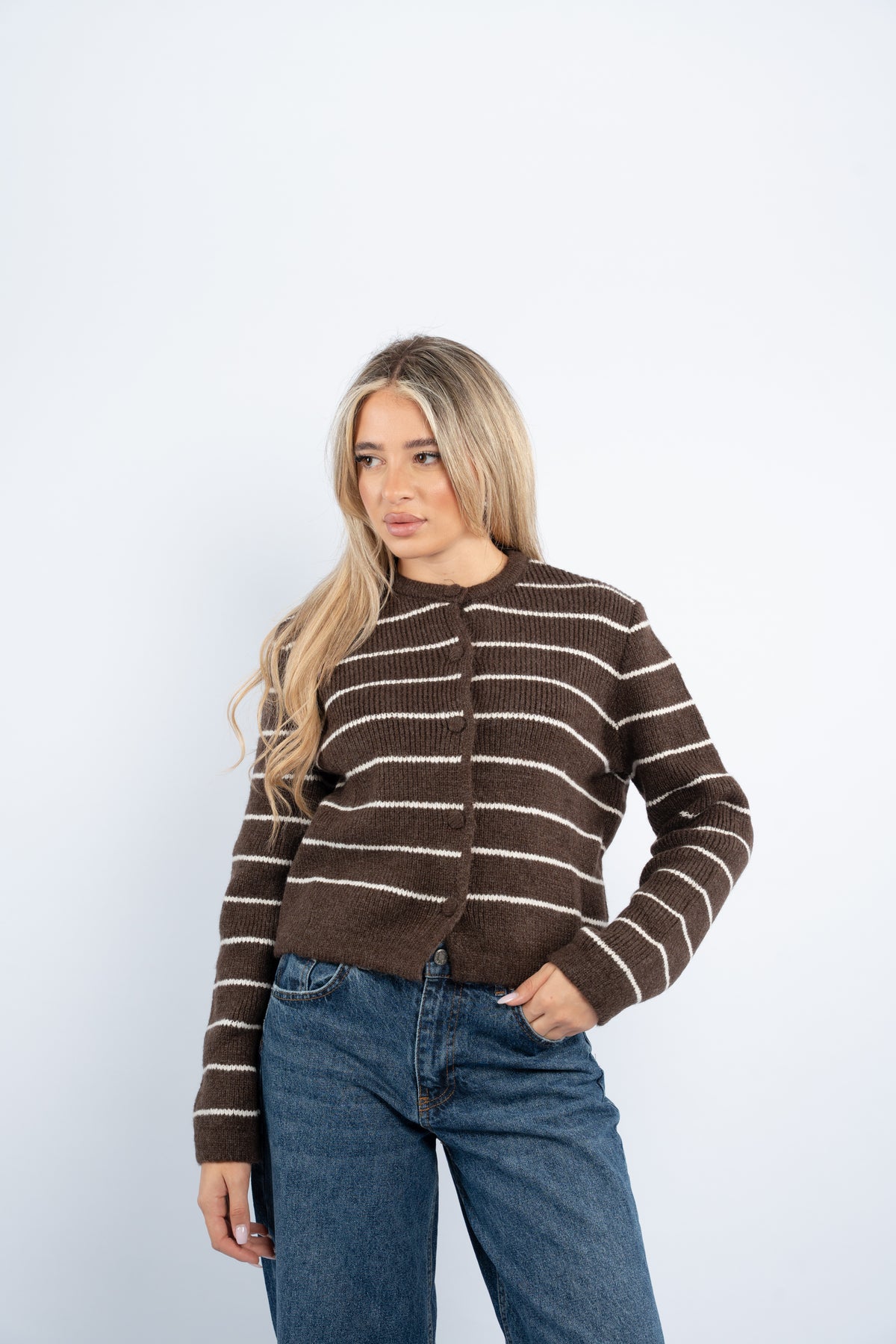 Cloud striped cardigan