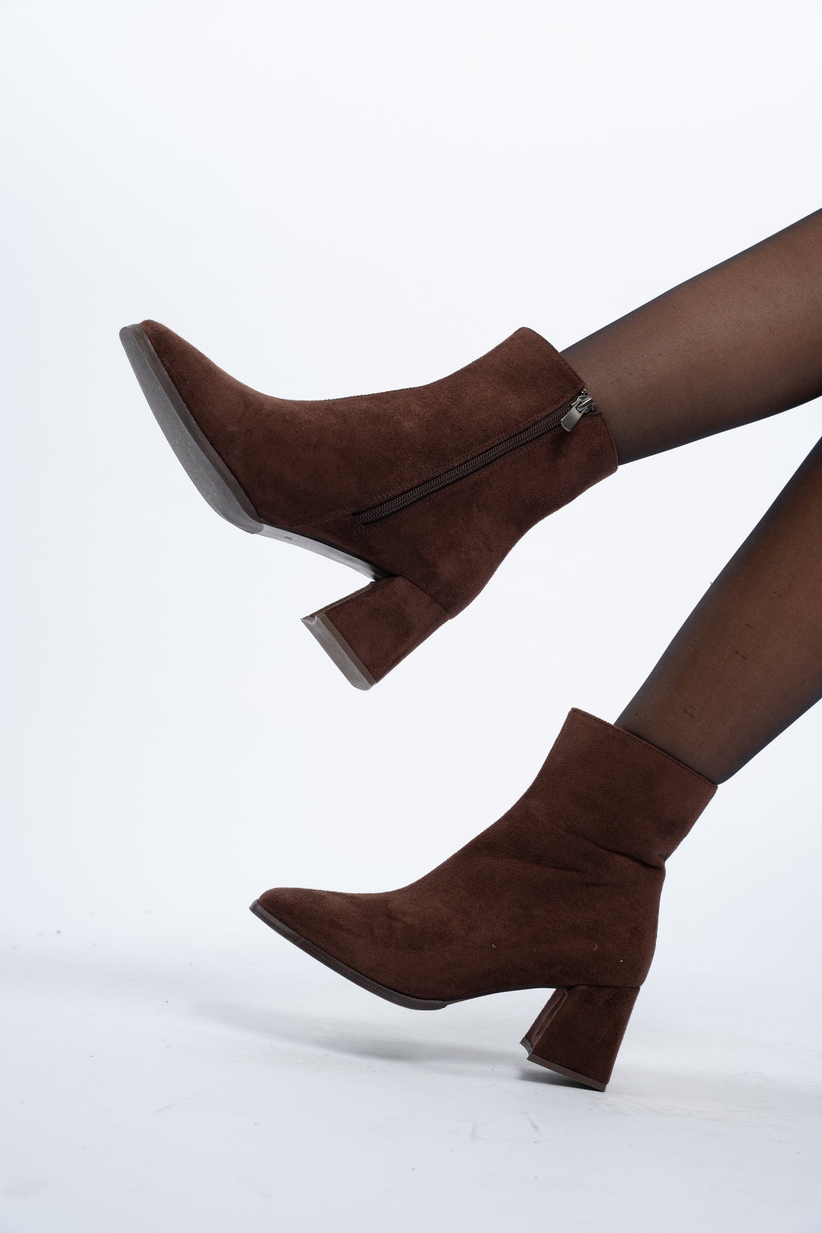 Suede ankle boots
