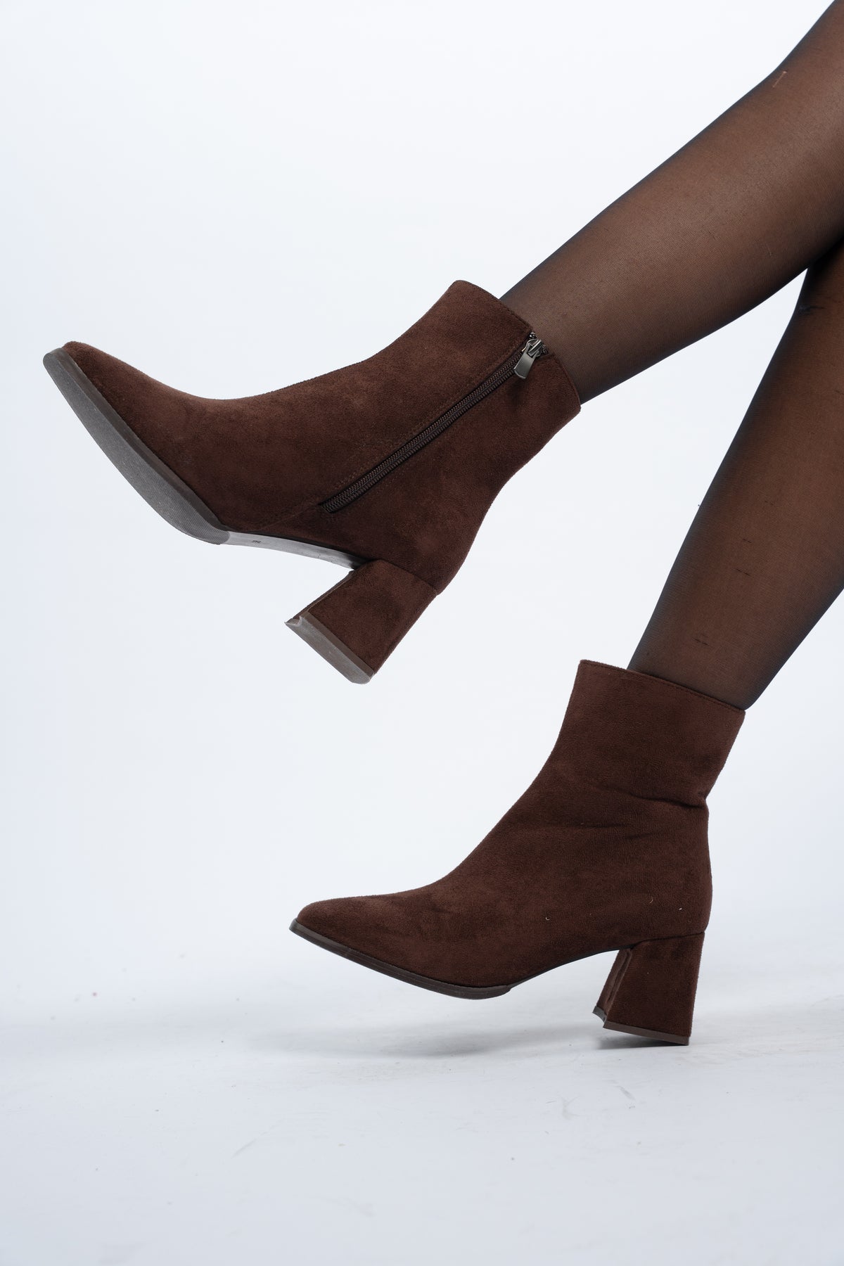 Suede ankle boots