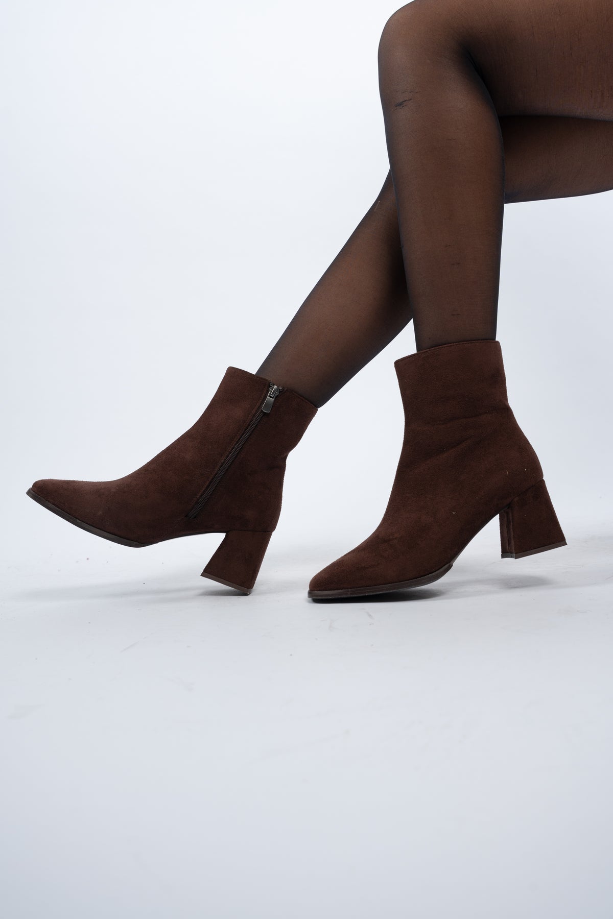 Suede ankle boots