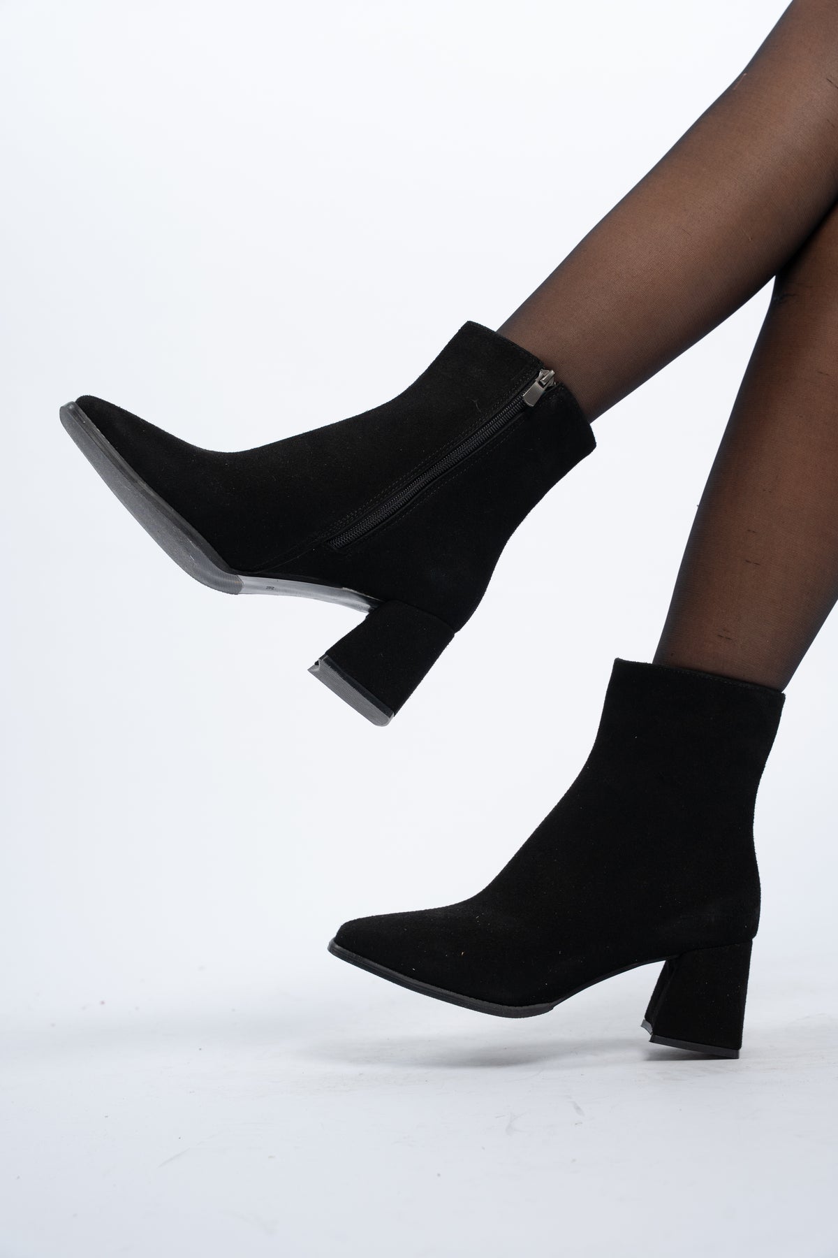 Suede ankle boots