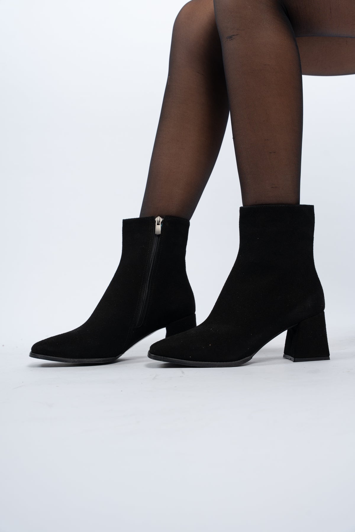 Suede ankle boots