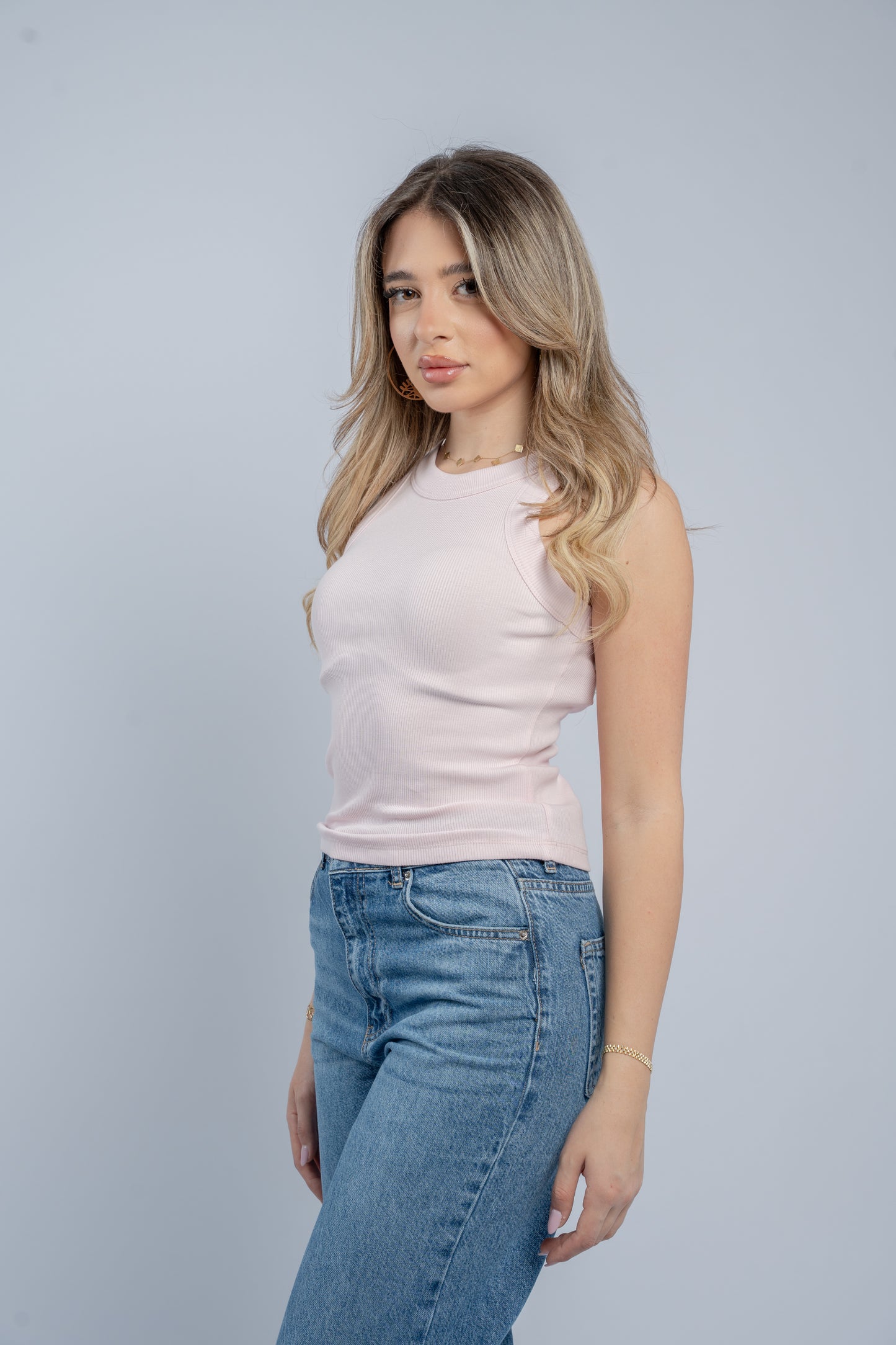 Contour halter top