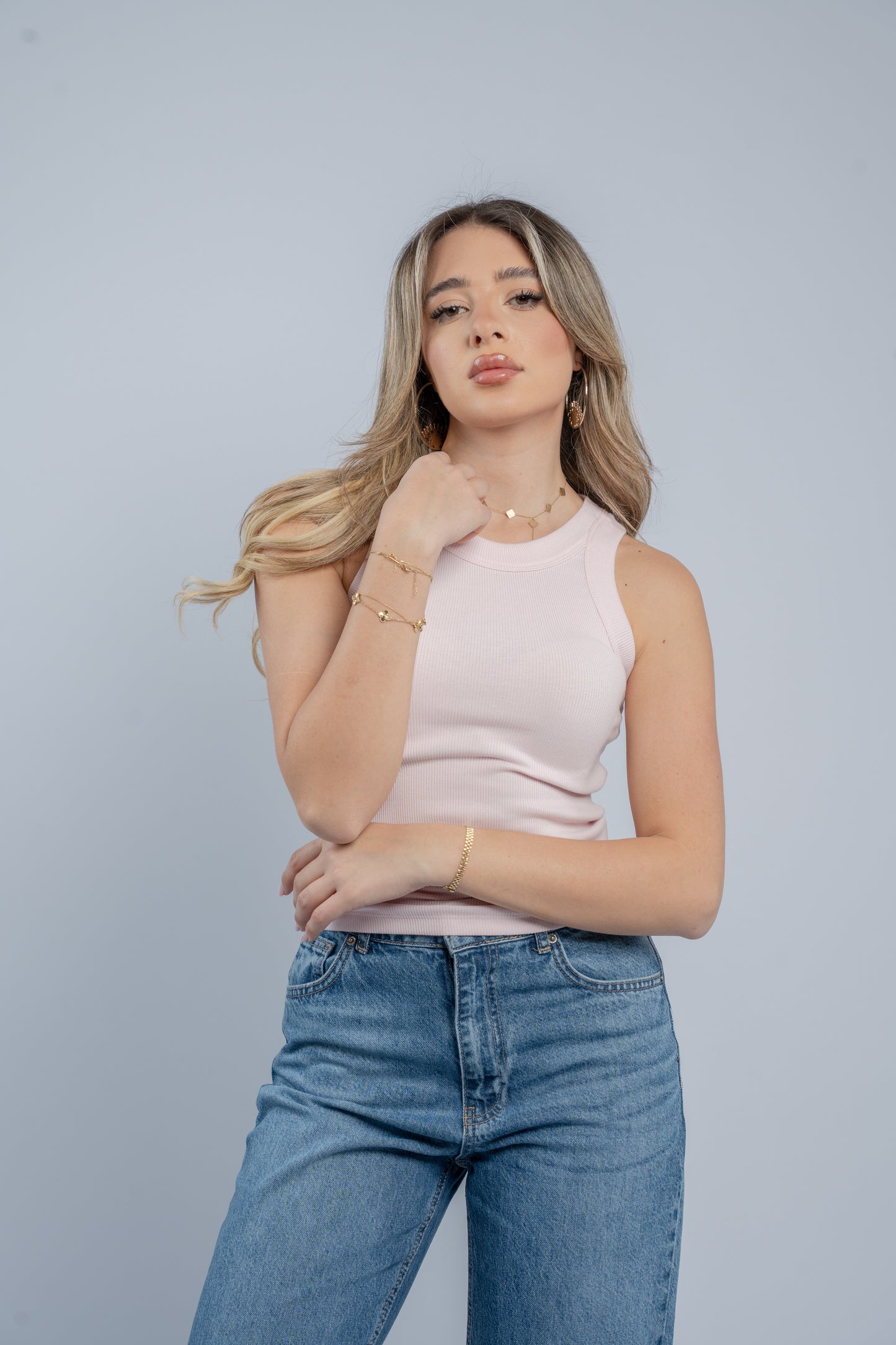 Contour halter top