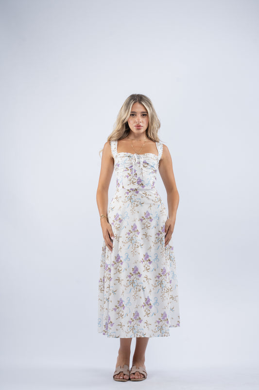White garden dress