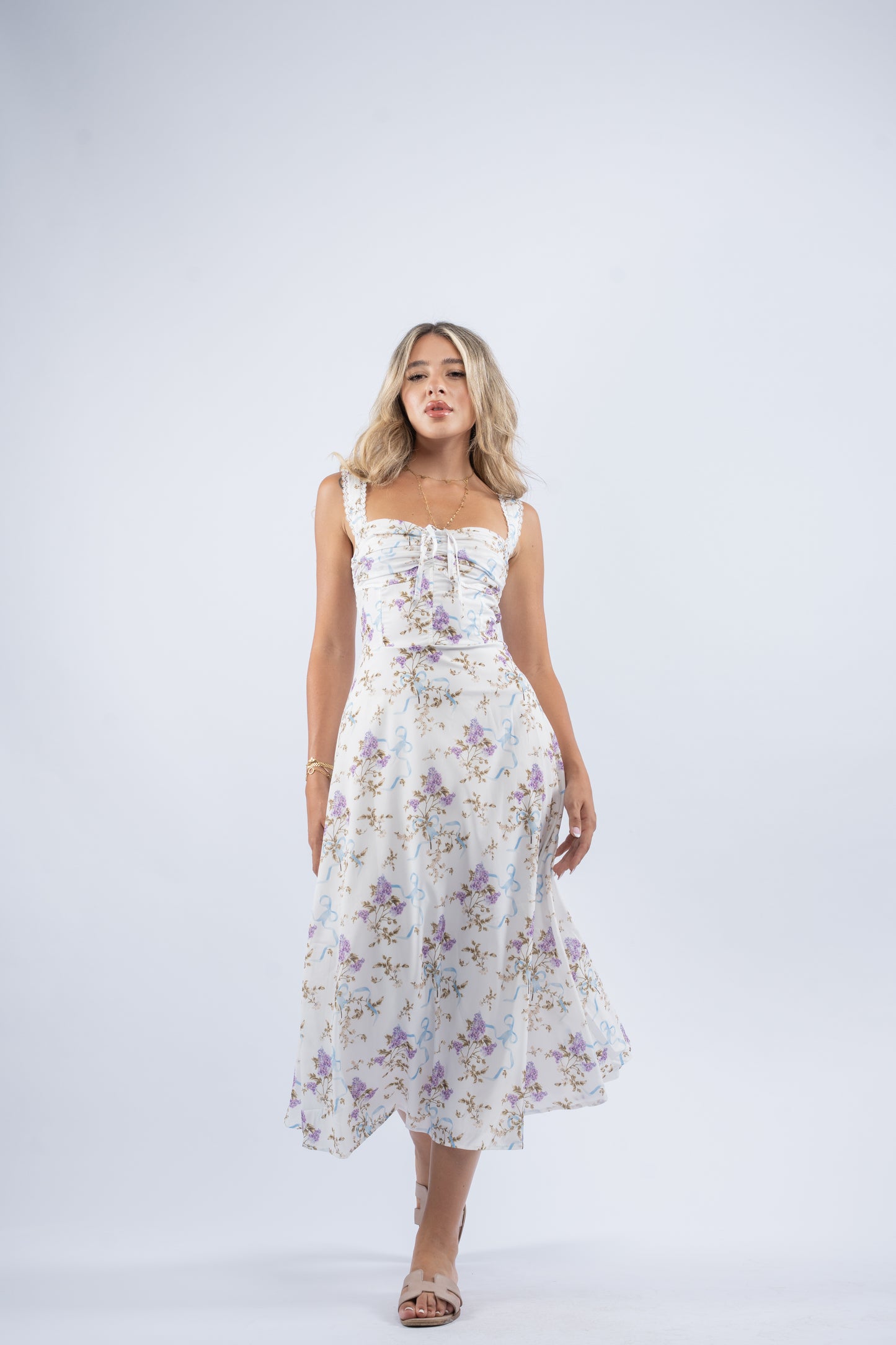 White garden dress