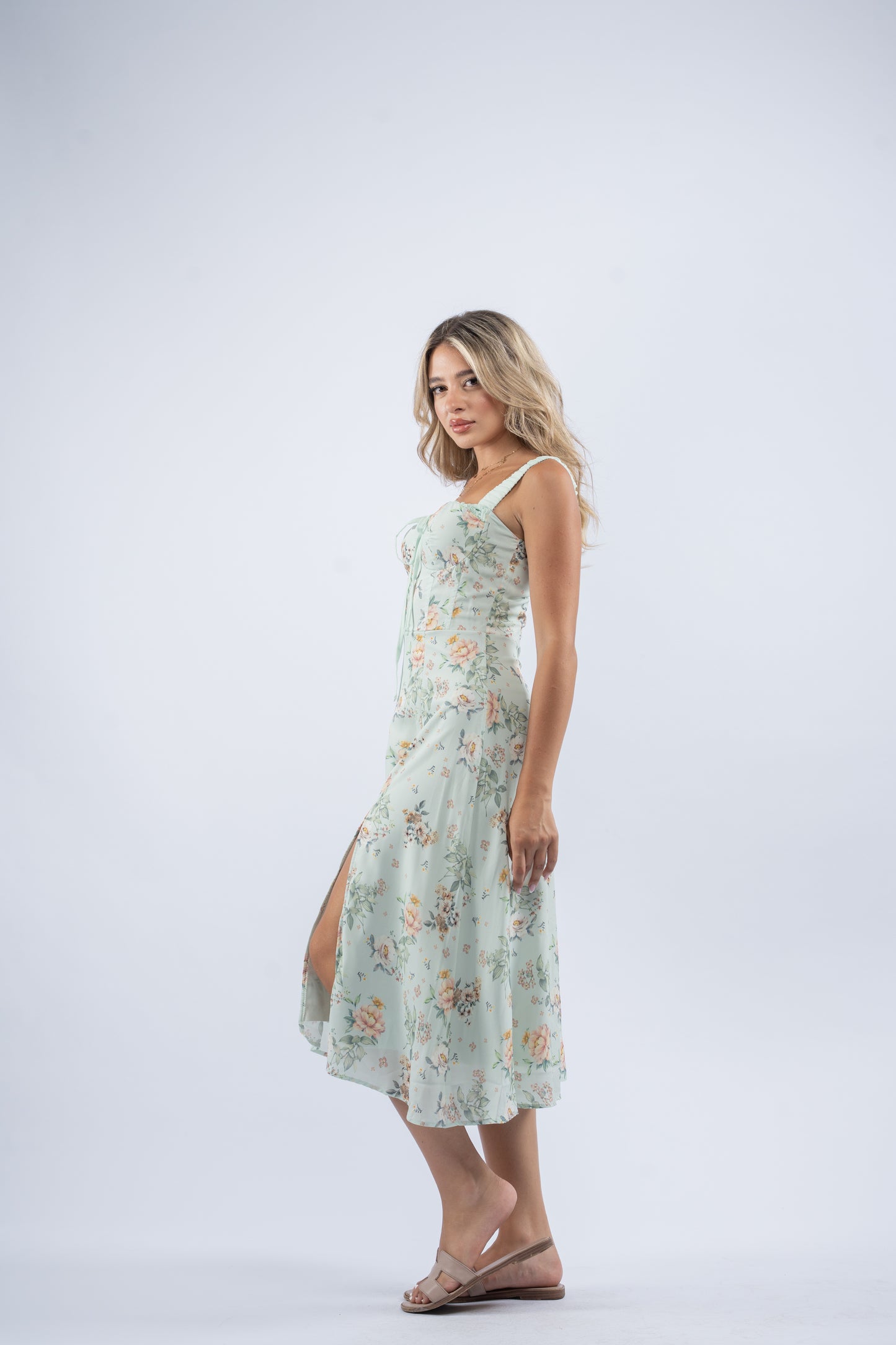 Mint garden dress
