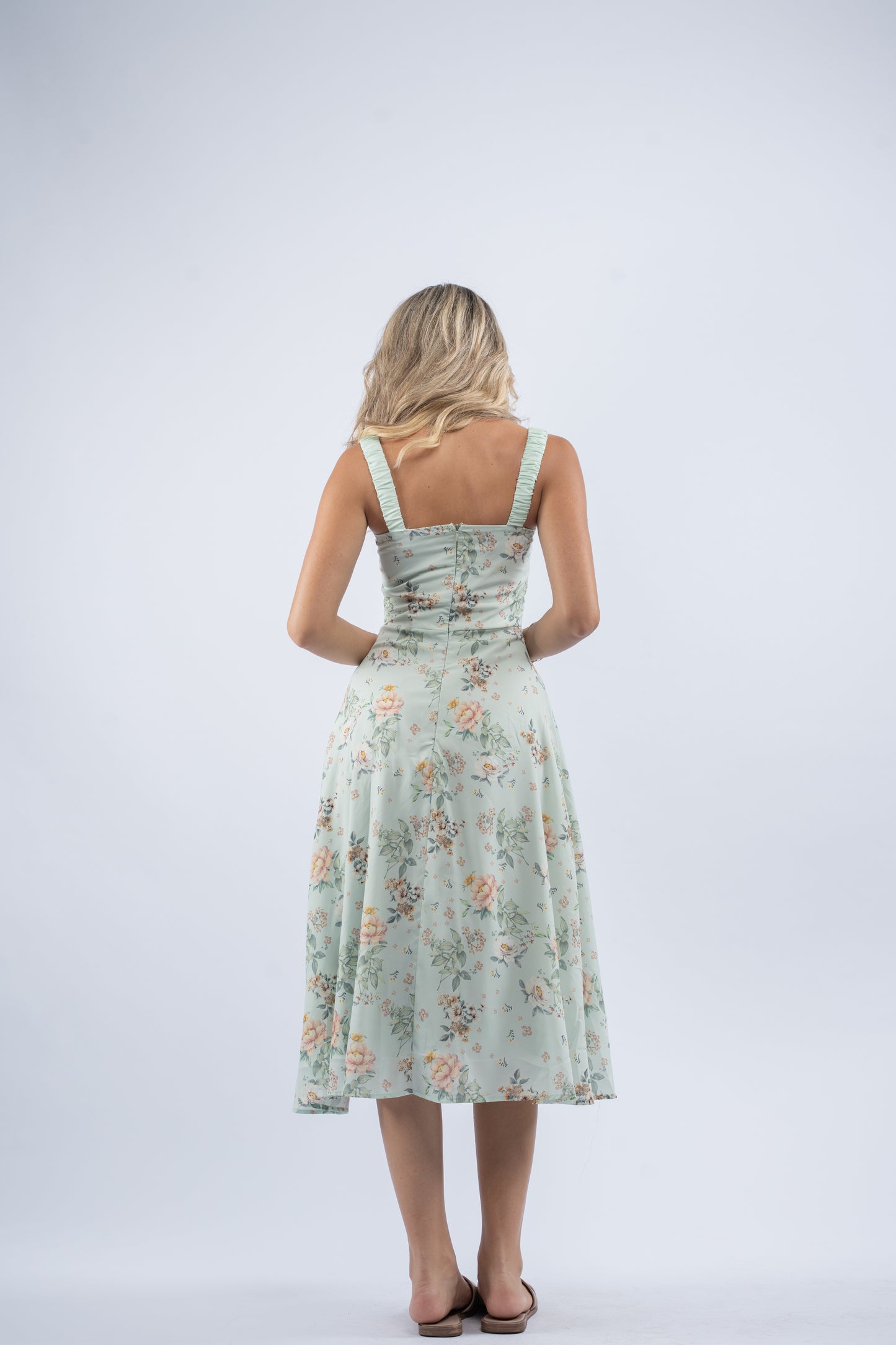 Mint garden dress