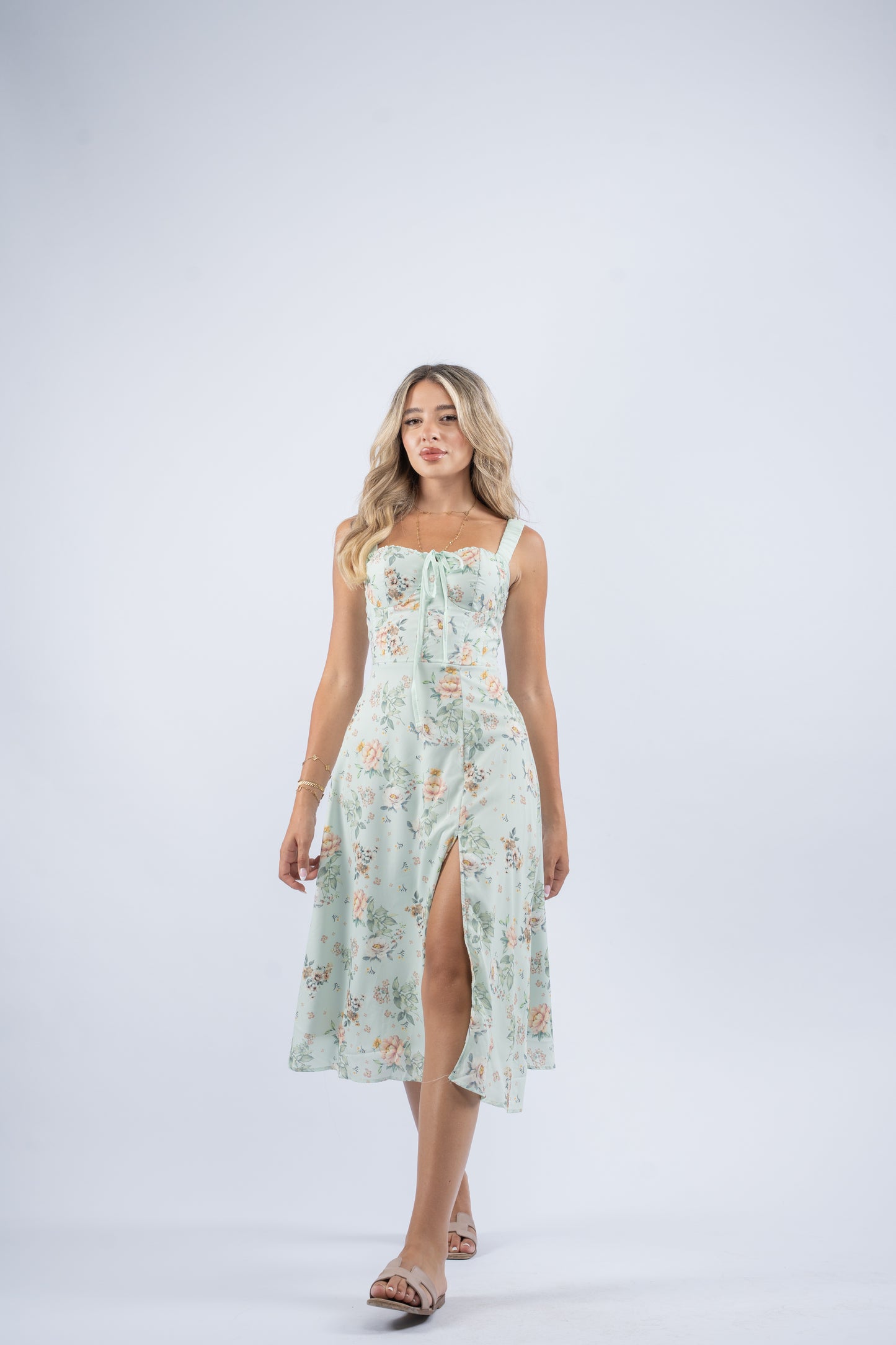 Mint garden dress