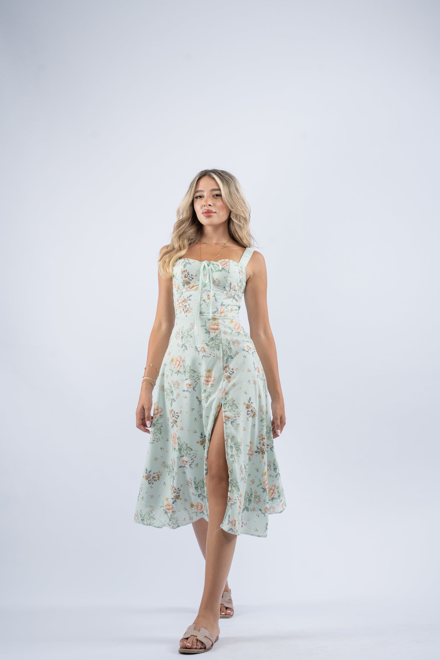 Mint garden dress