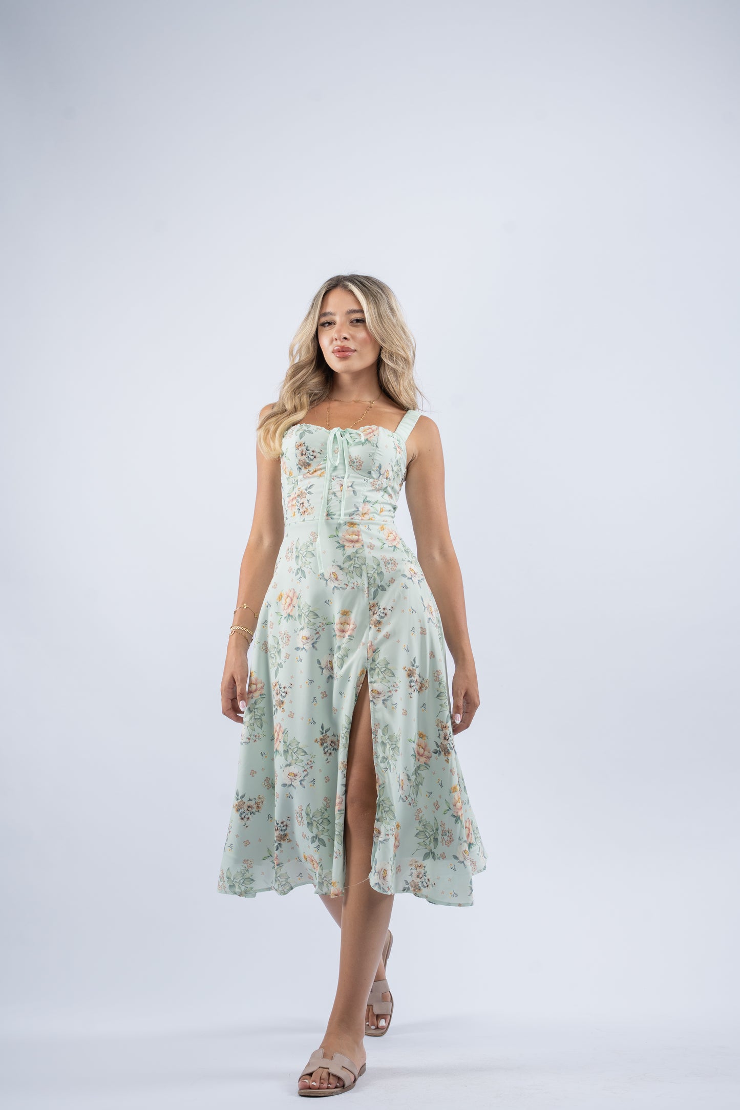 Mint garden dress