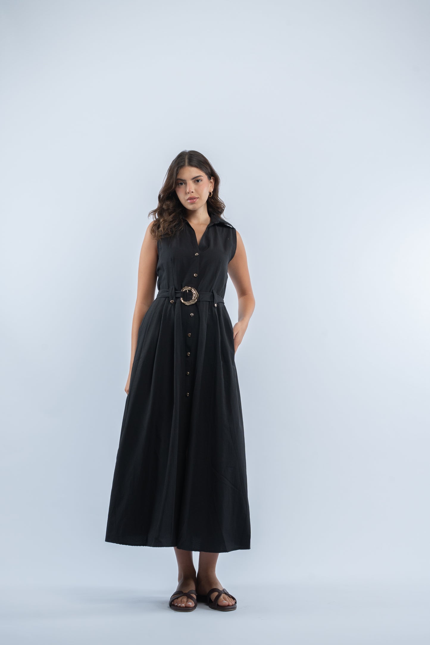 Verona belted dress