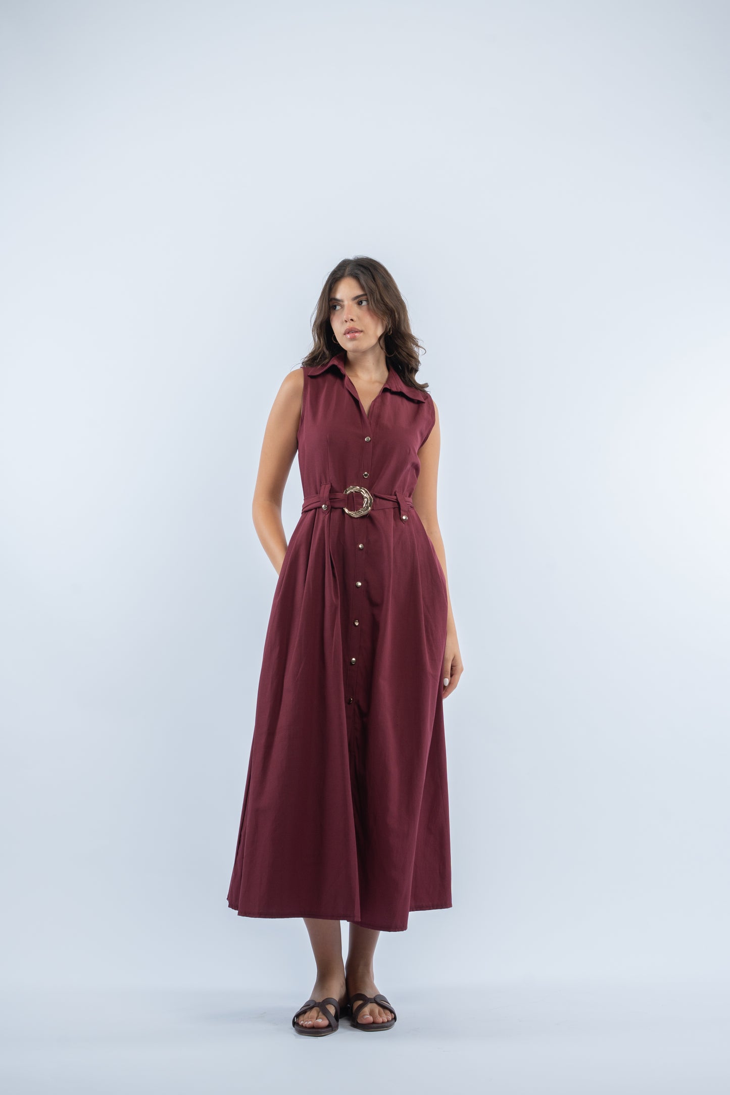 Verona belted dress