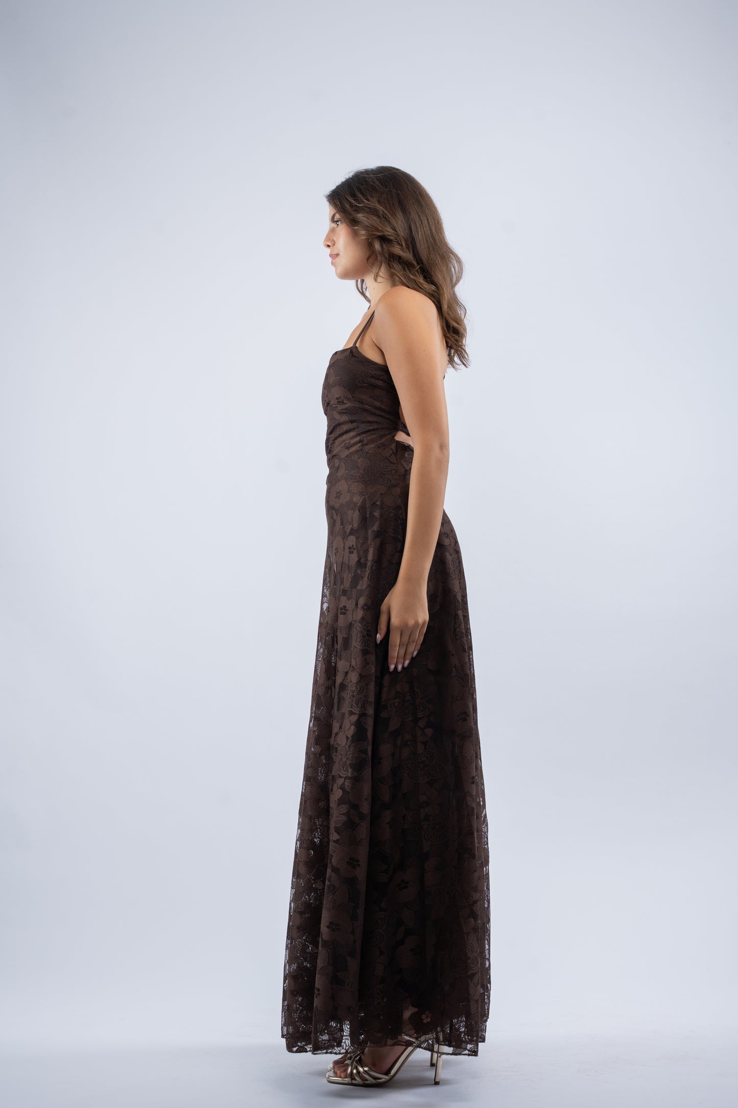 Lace tie dress