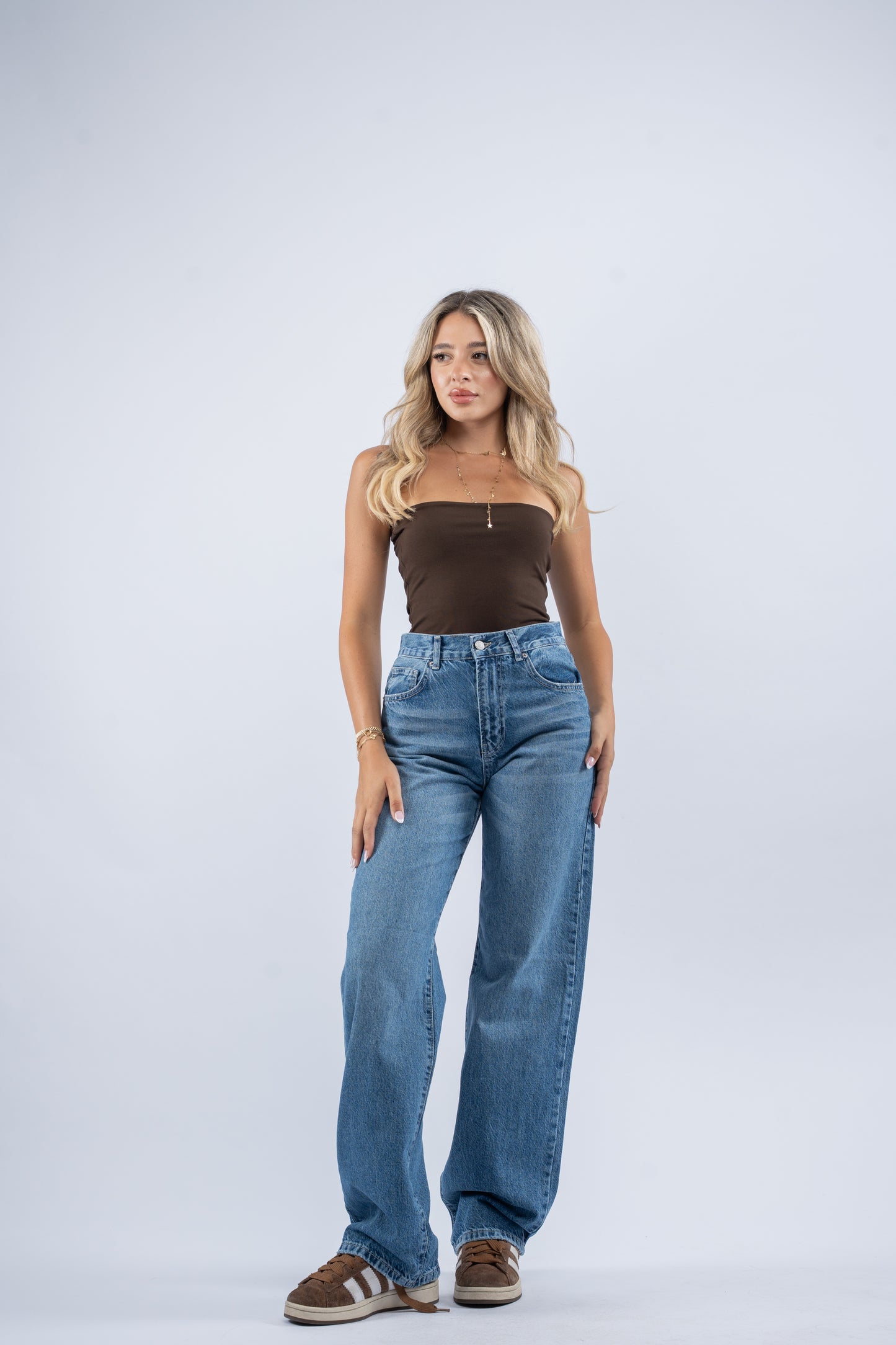 Classic wide leg jeans