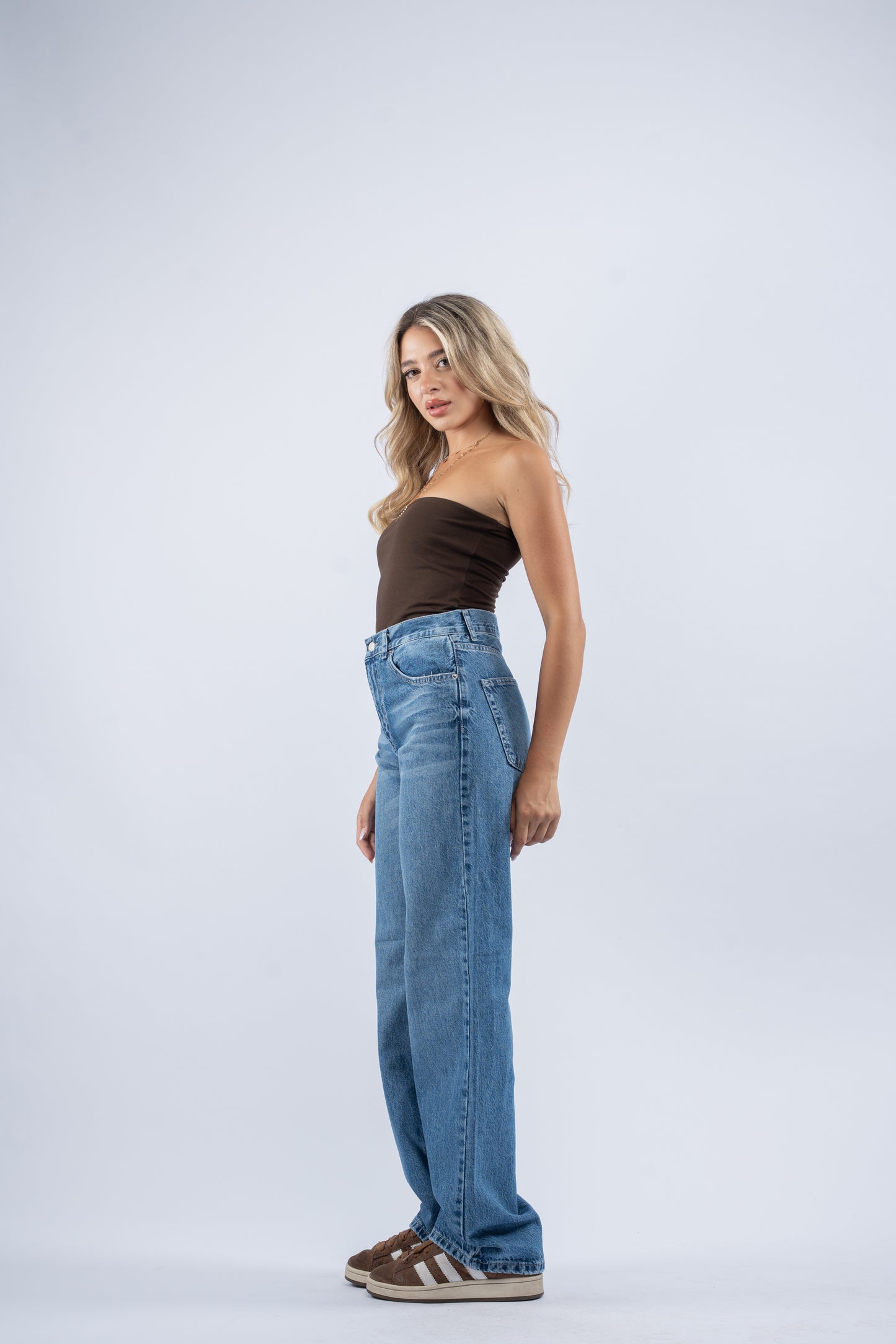 Classic wide leg jeans