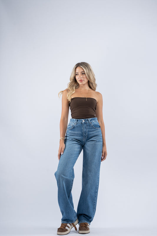 Classic wide leg jeans