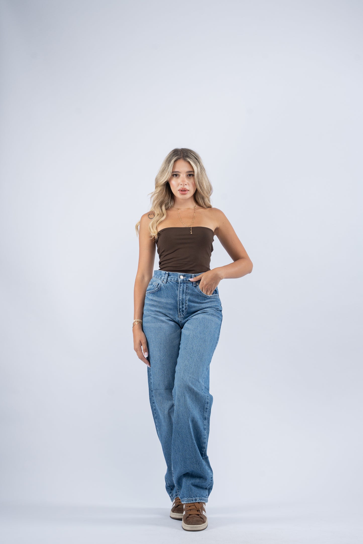 Classic wide leg jeans