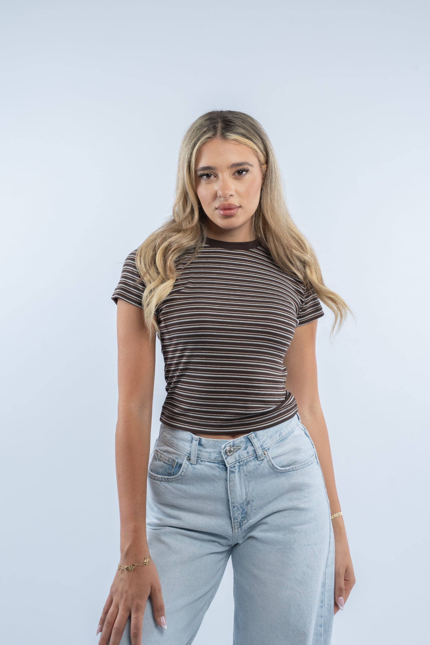 Striped baby tee