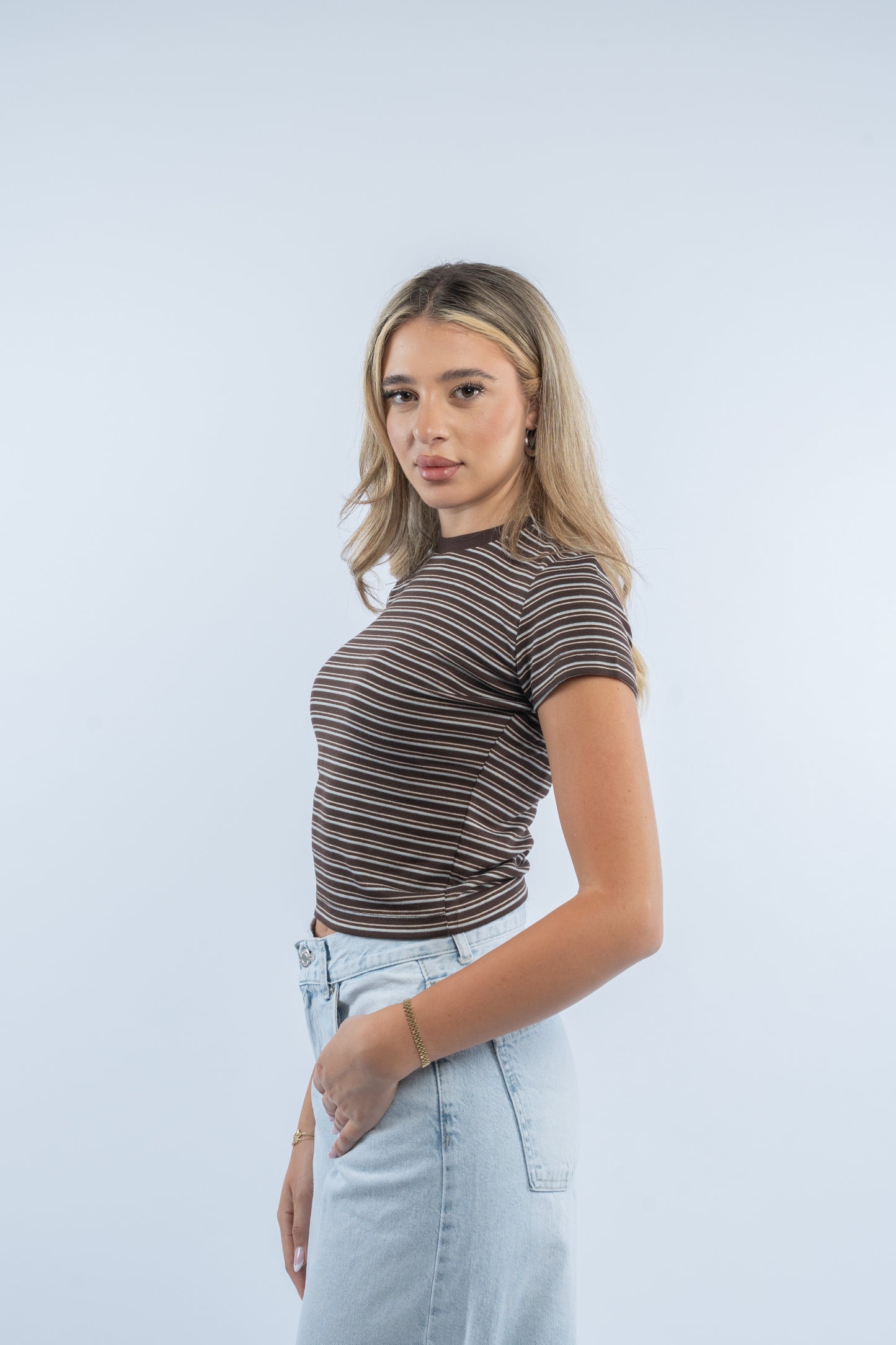 Striped baby tee