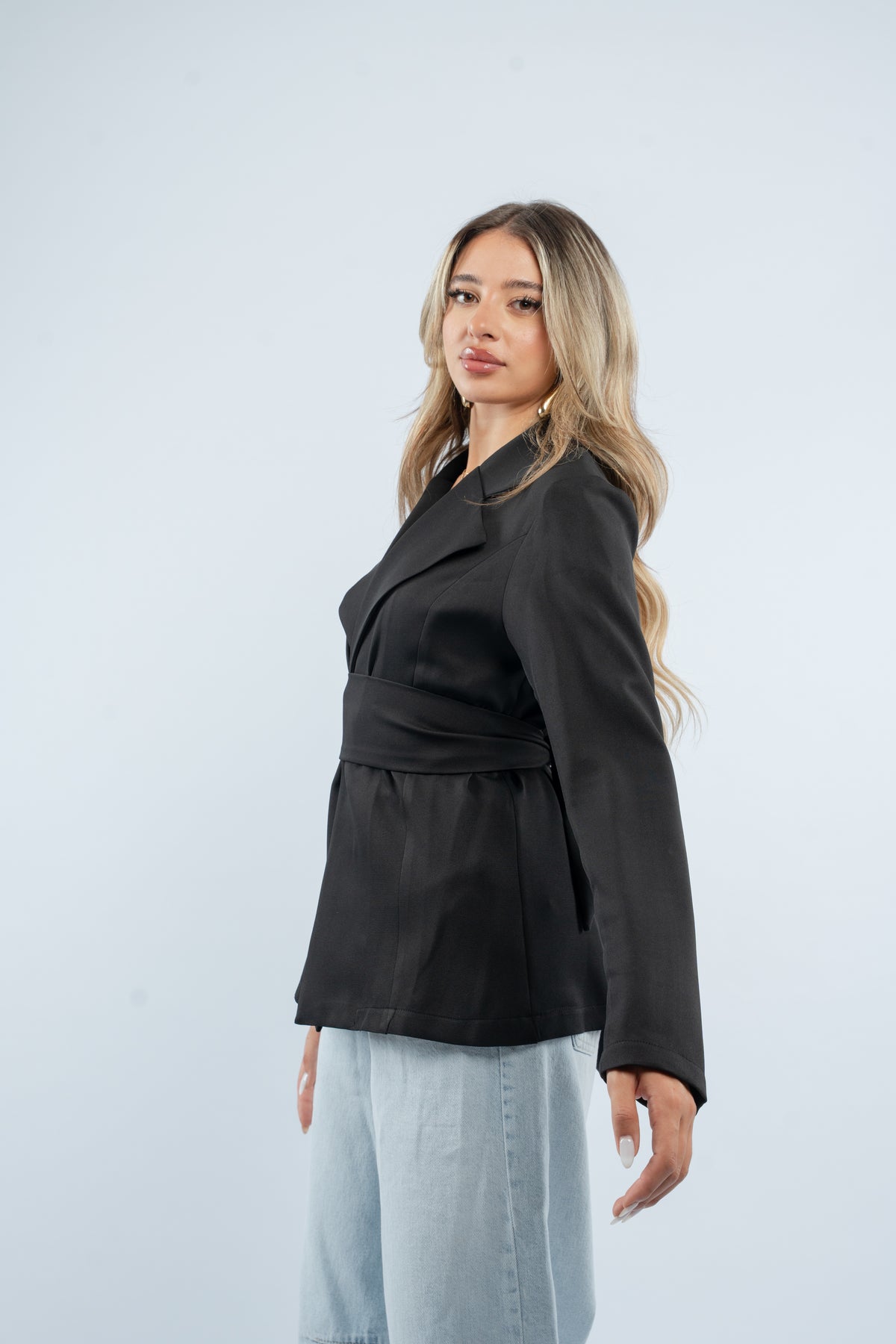 Fitted structured blazer