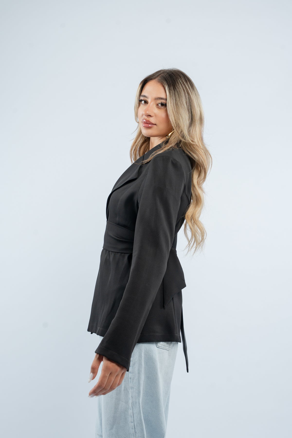 Fitted structured blazer